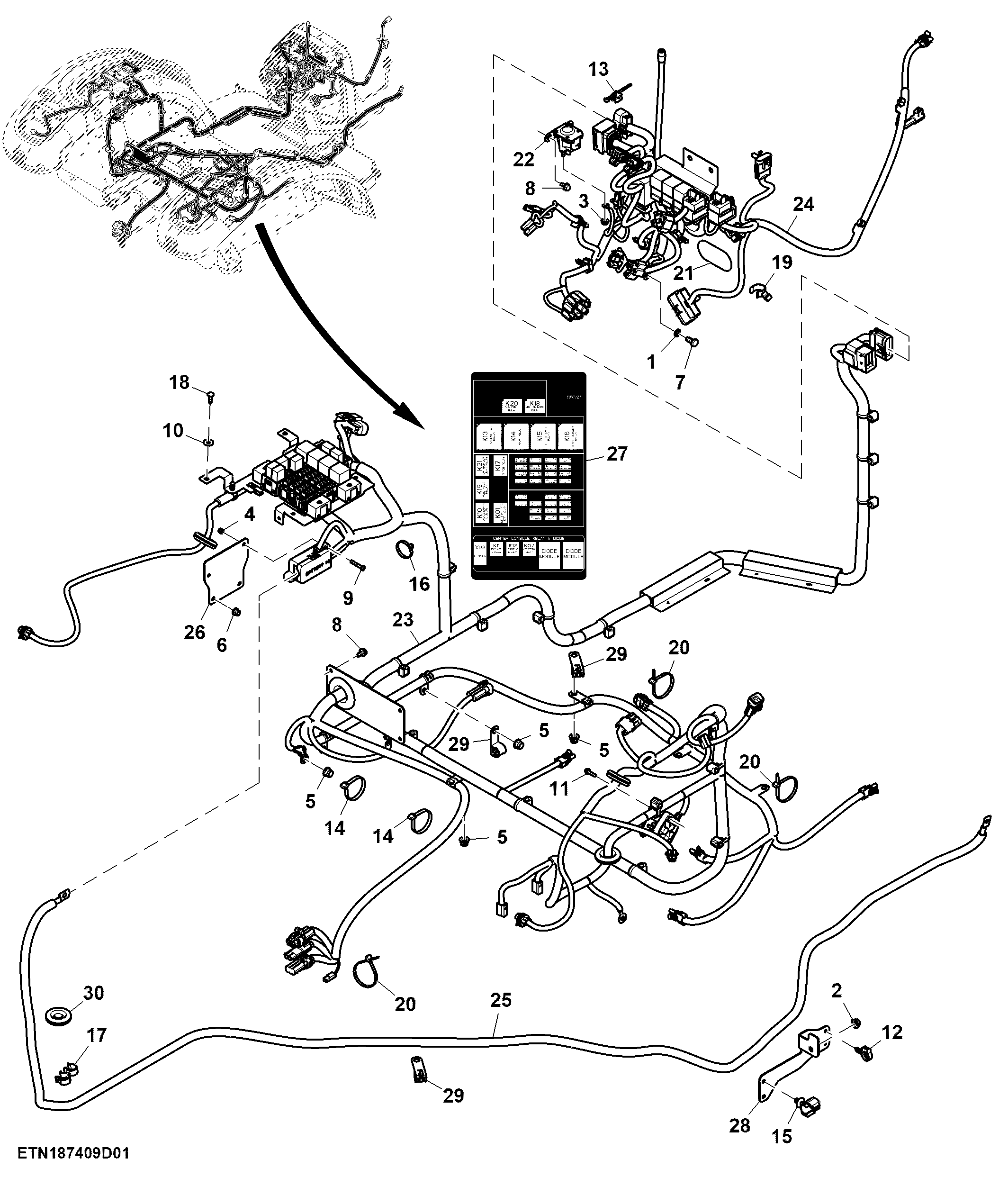 Cab and Console Wiring Harness, SyncShuttle™