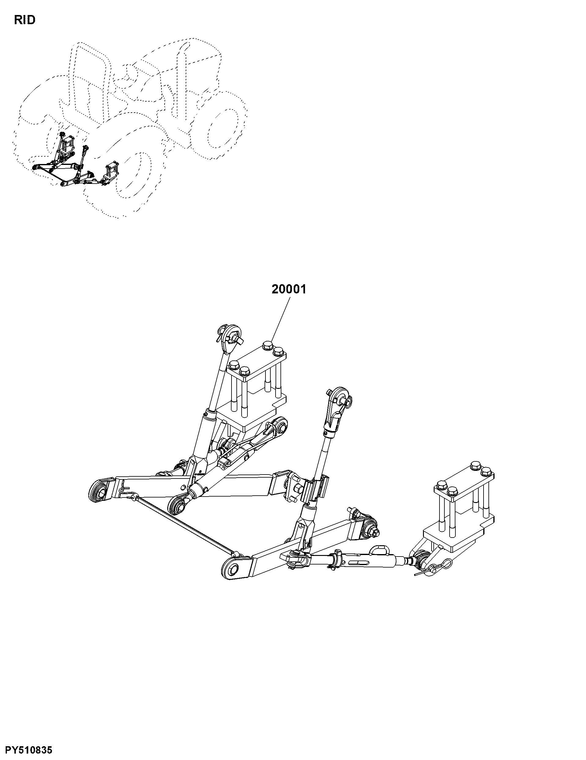 RID Linkages, Rear Hitch