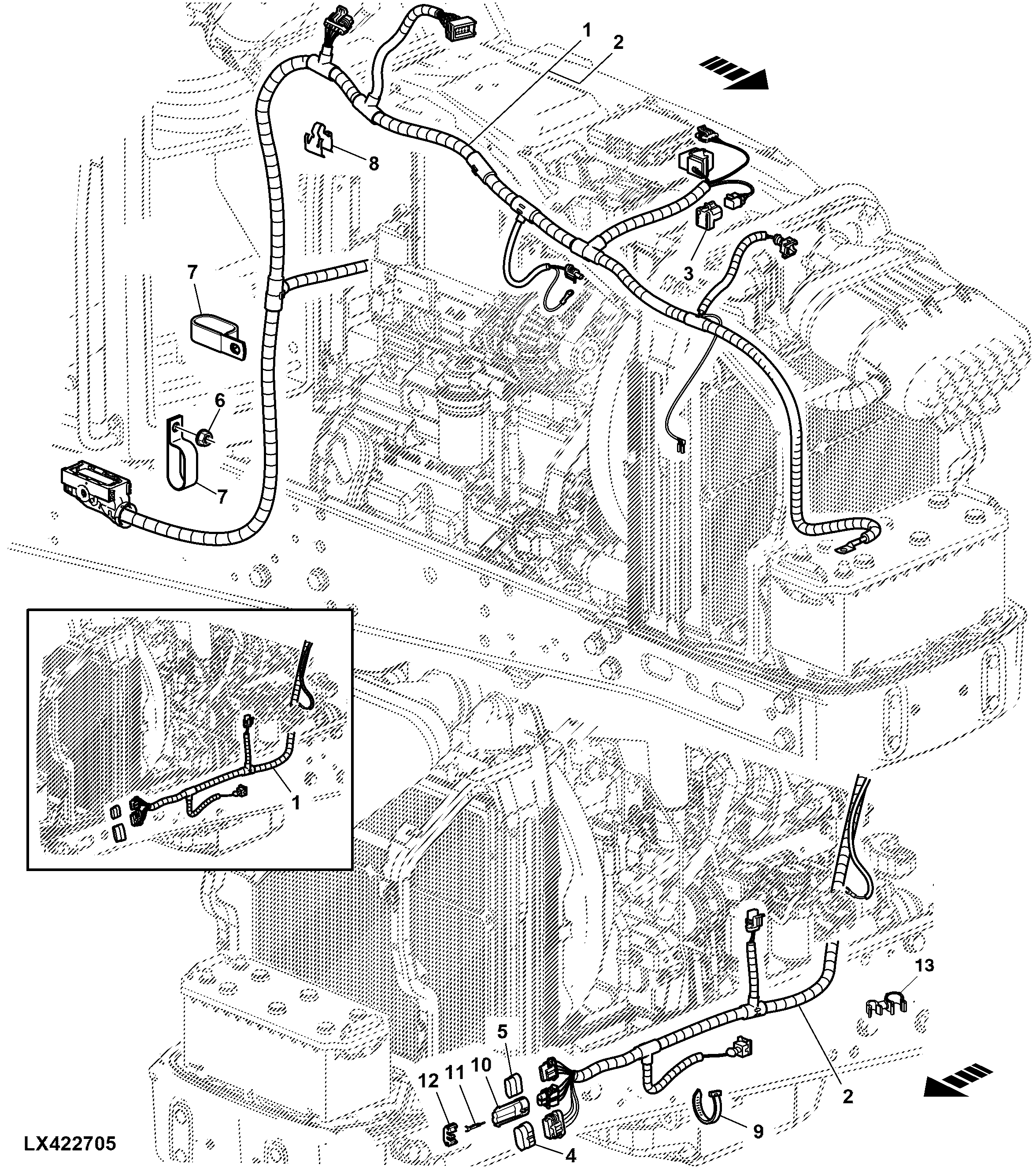 ENGINE WIRING HARNESS, WITH FOUR VALVE ENGINE