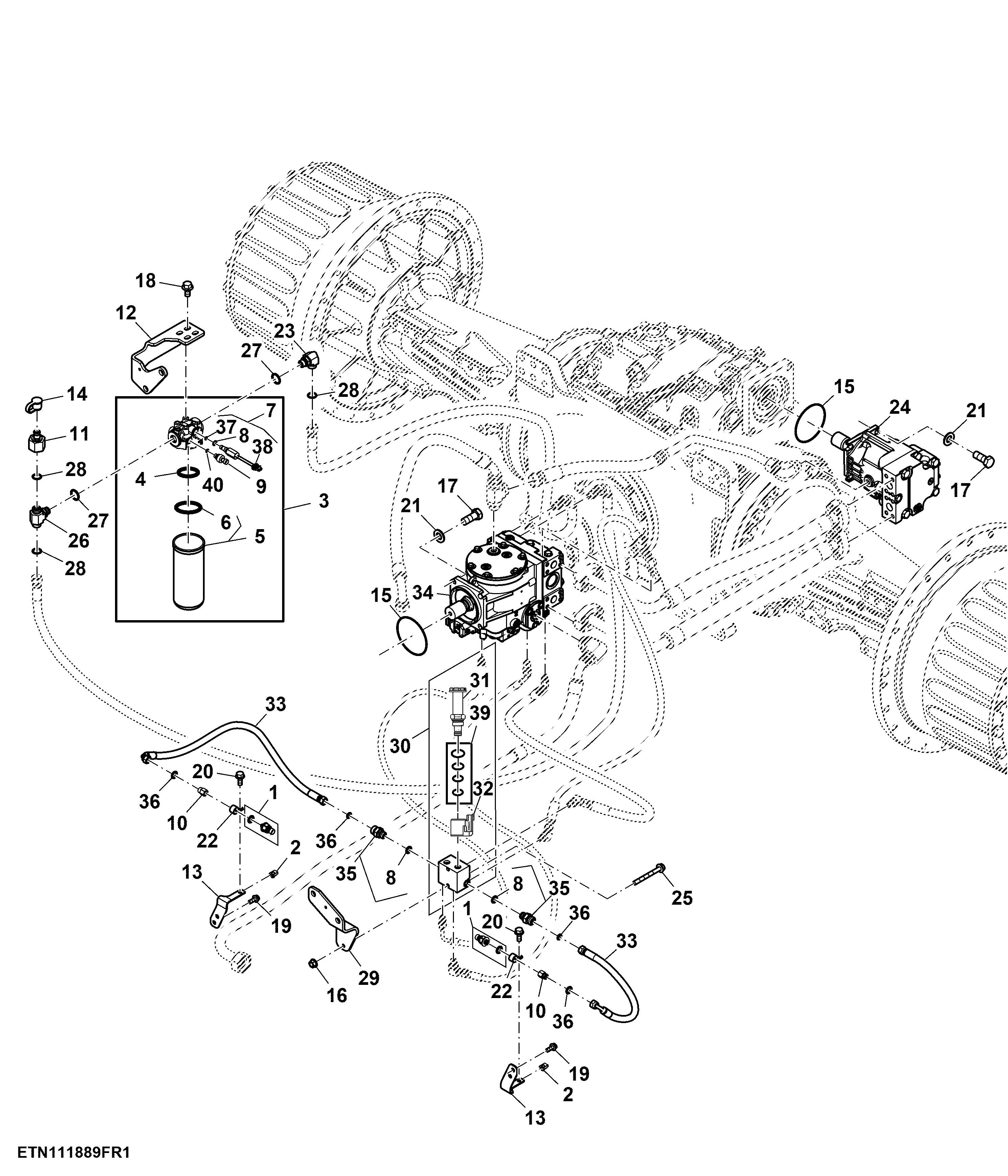 Hydraulic Pump 100 cc, Steering Components ( - 917100)