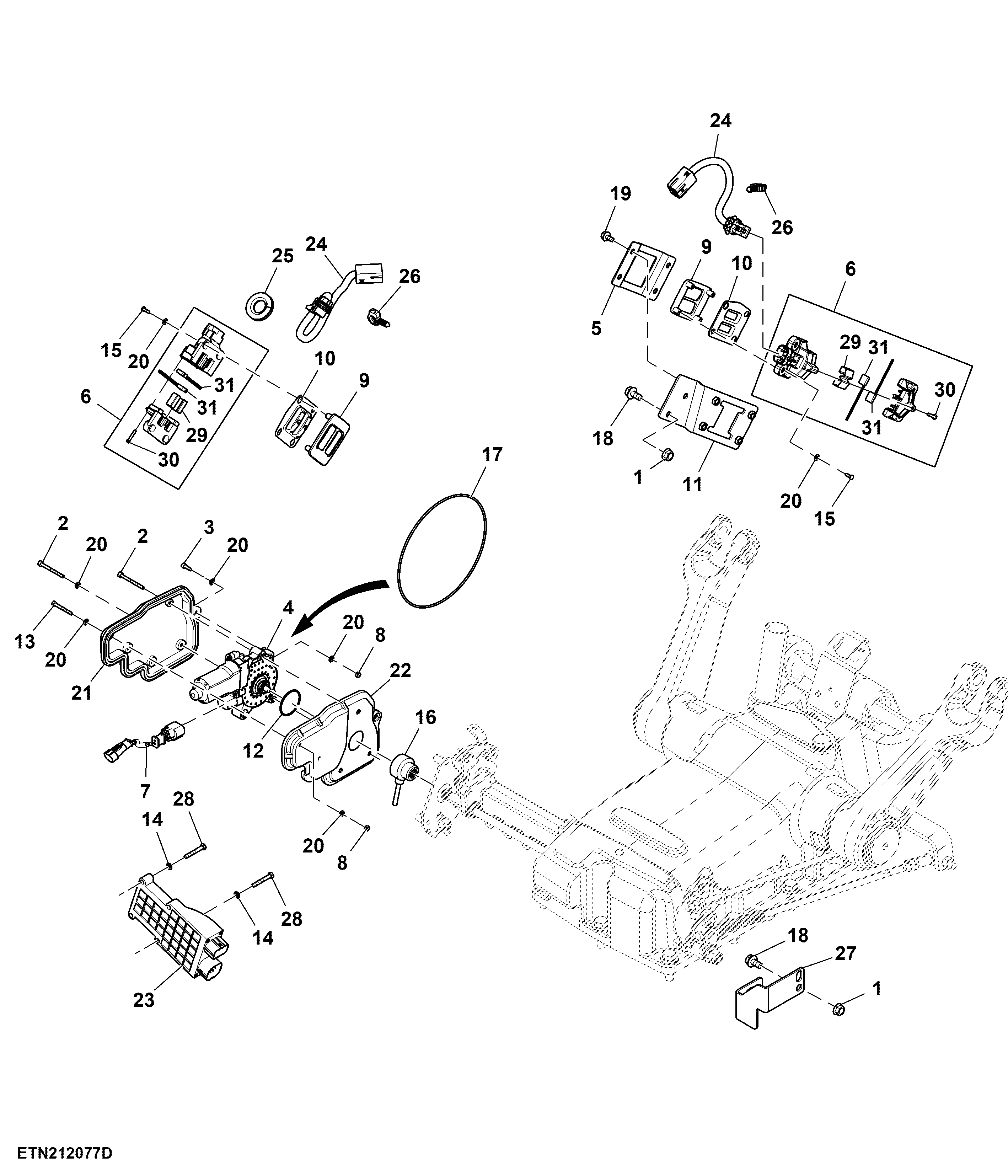Wiring Harness, Electric Quick Raise and Lower