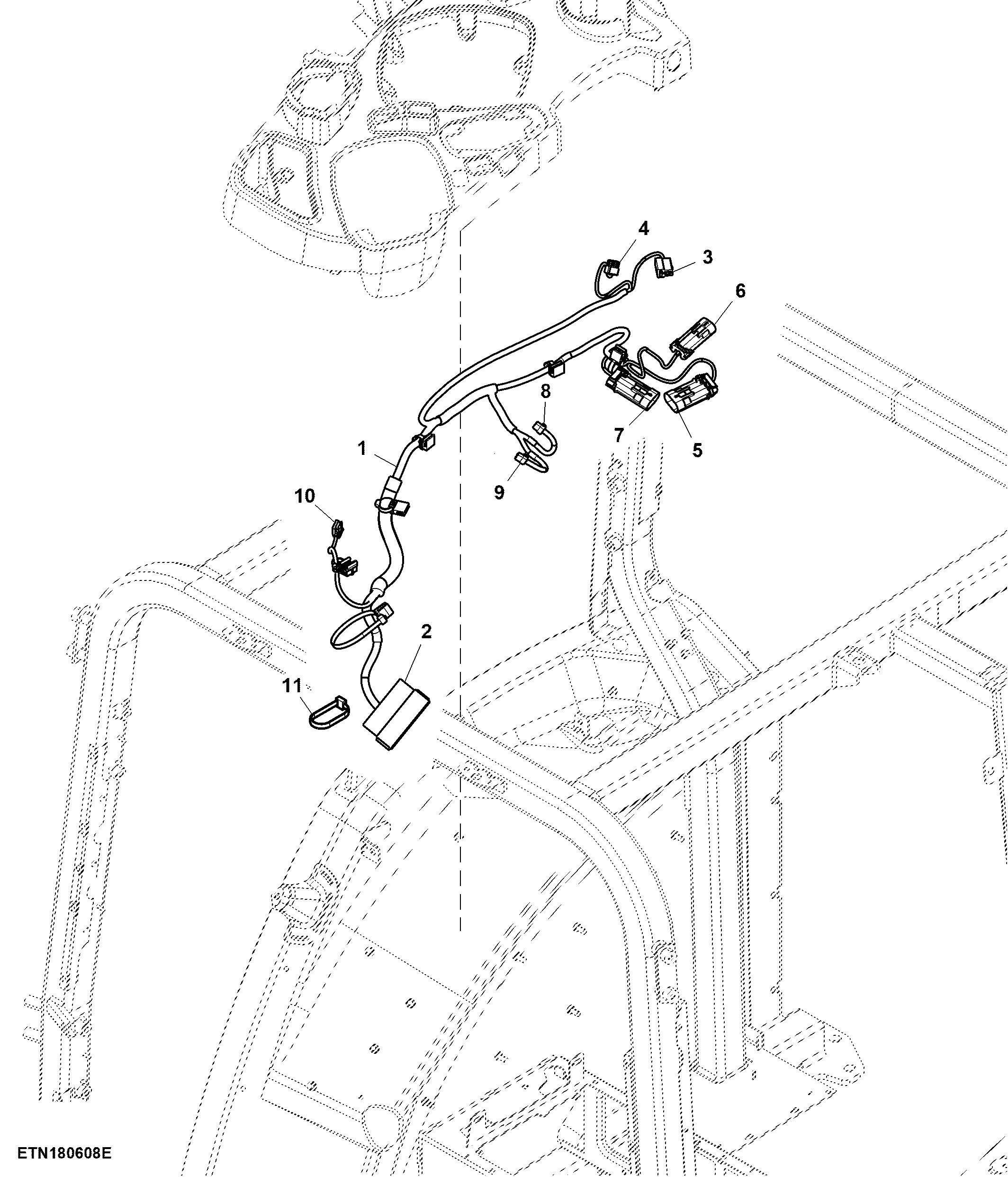 Wiring Harness, RH Console, CommandQuad™, W/ CommandARM™