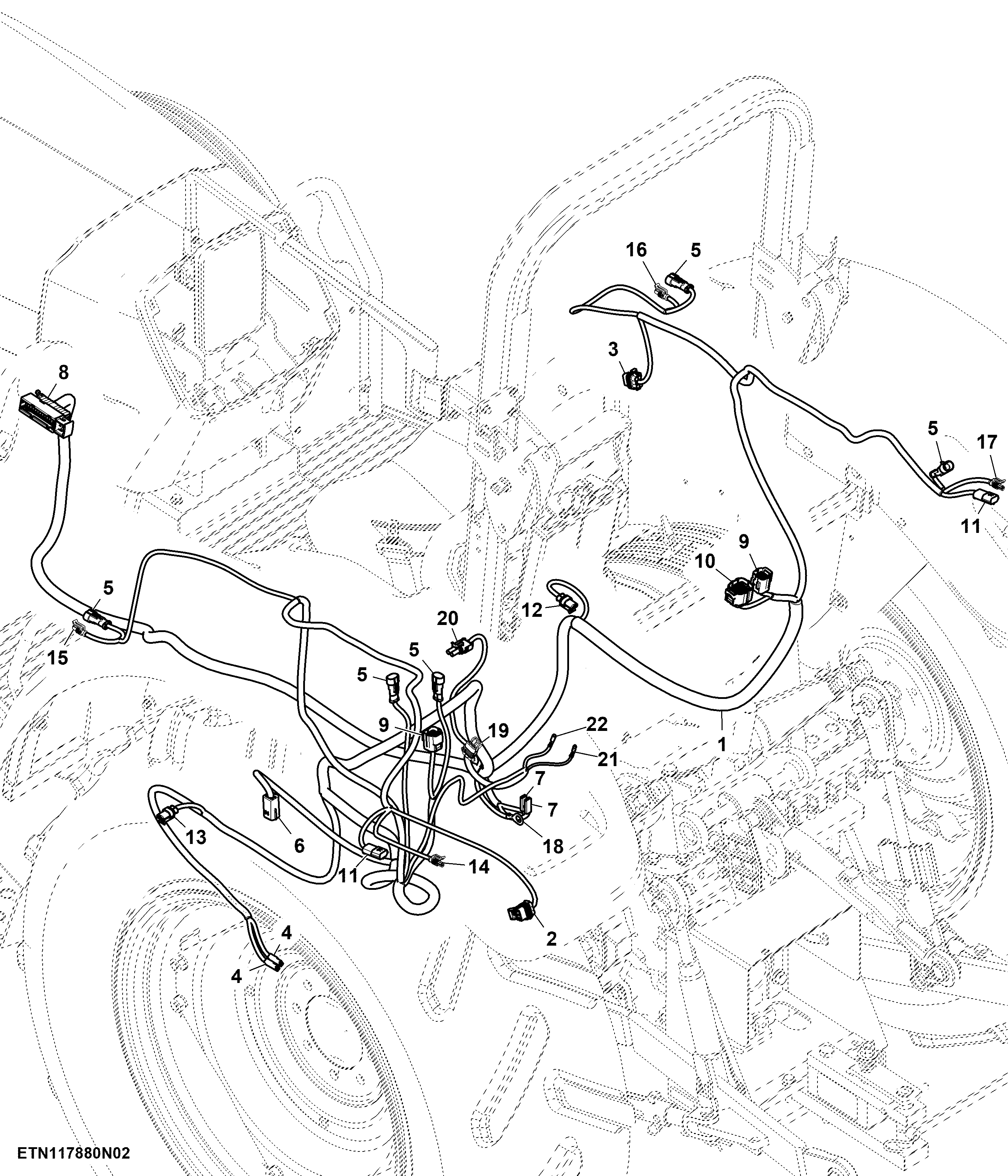 Rear Wiring Harness, SyncShuttle™, OOS (2/2) (018074 - )