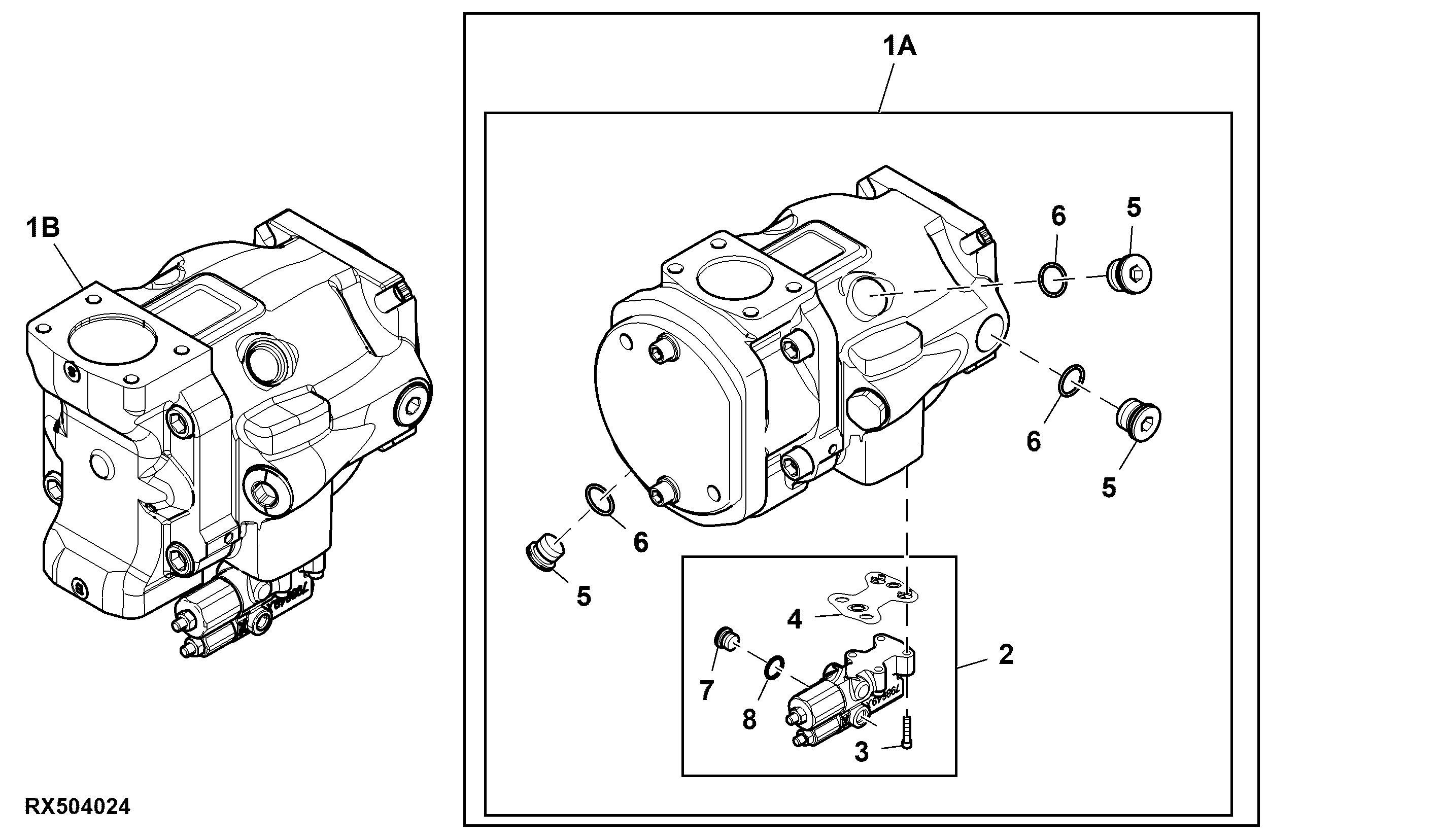 Hydraulic, Piston Pump, 90 CC, 220 L/ min (58 gpm)