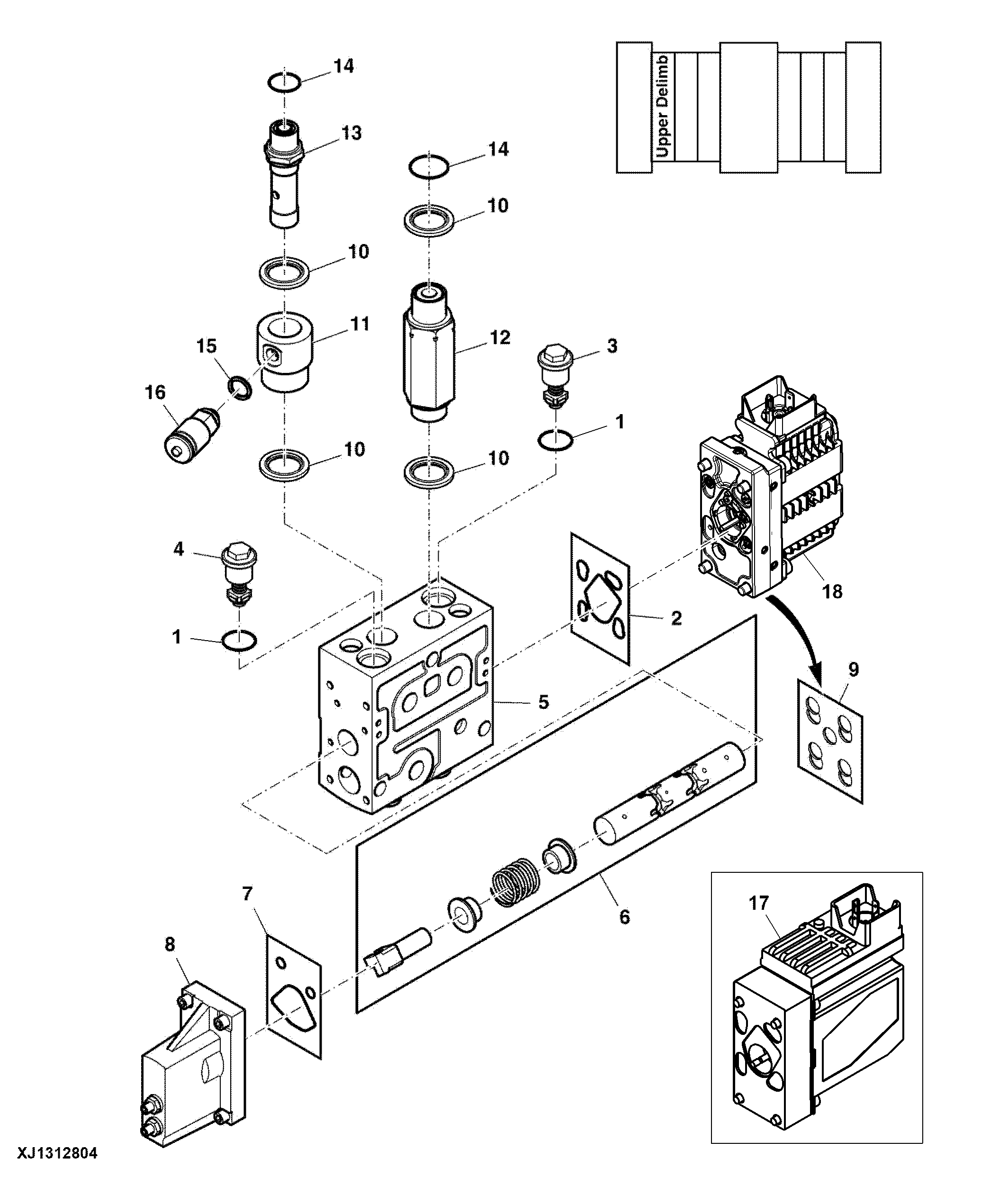 PVG32 Upper Delimb Valve Section (000143 - )