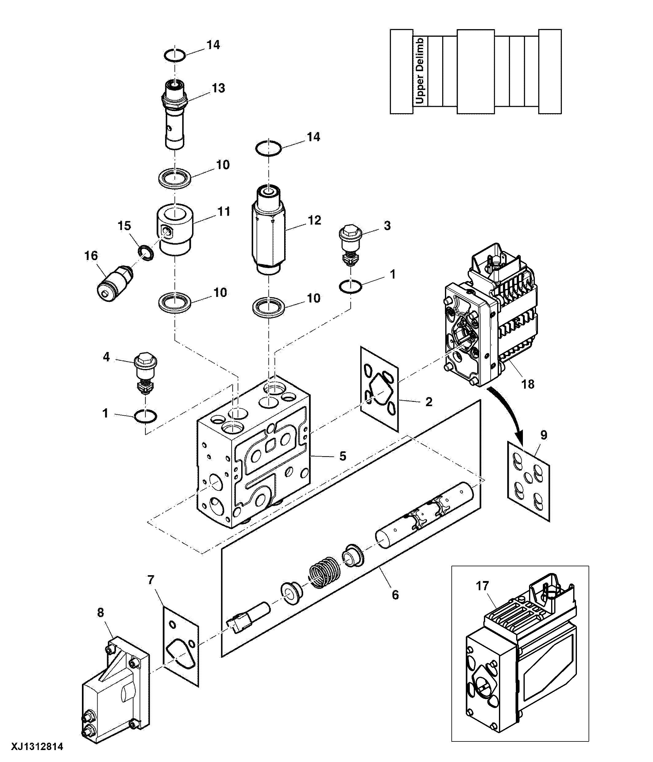 PVG32 Upper Delimb Valve Section (000015 - )