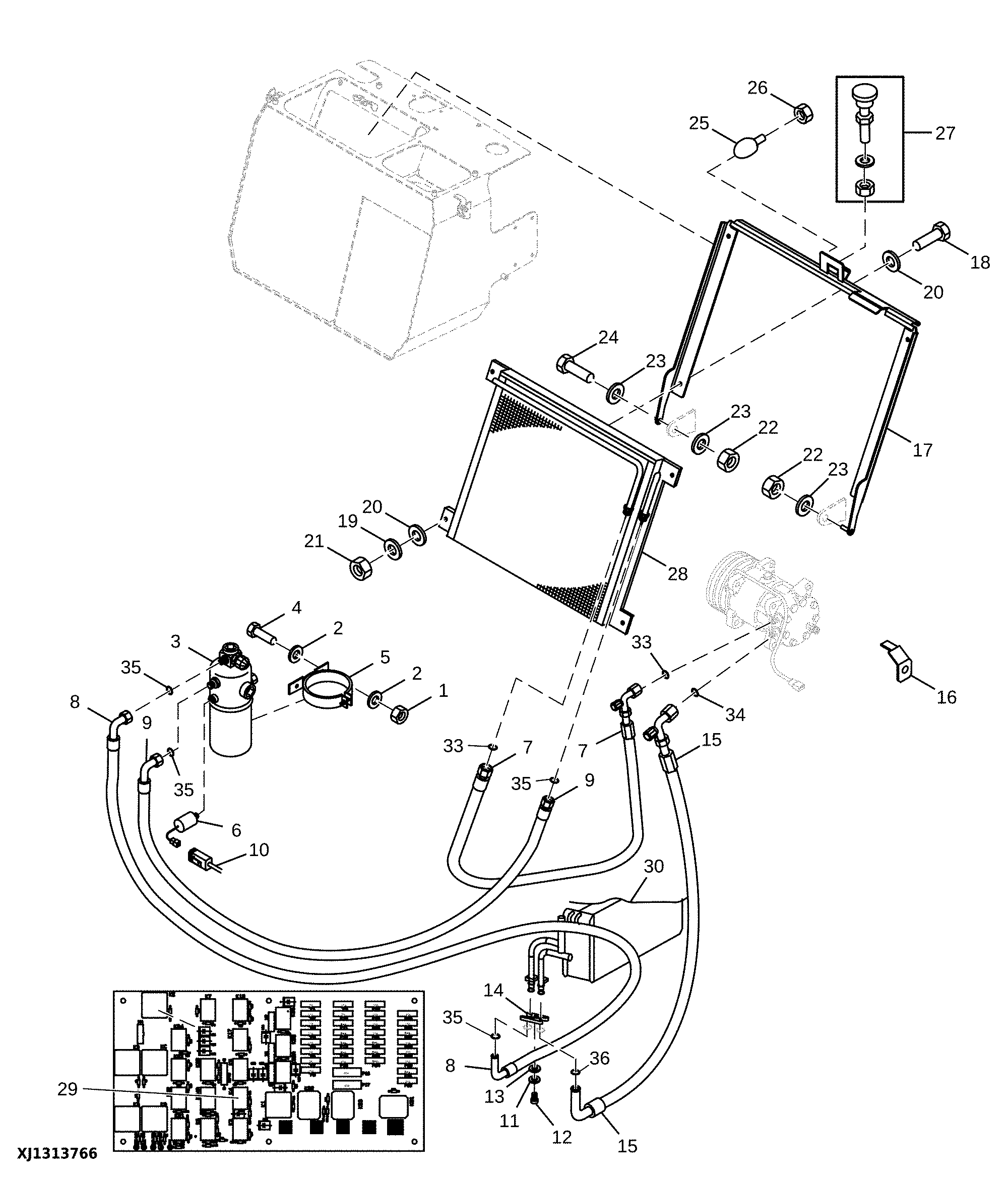 Air Conditioning Condenser and Receiver-Dryer