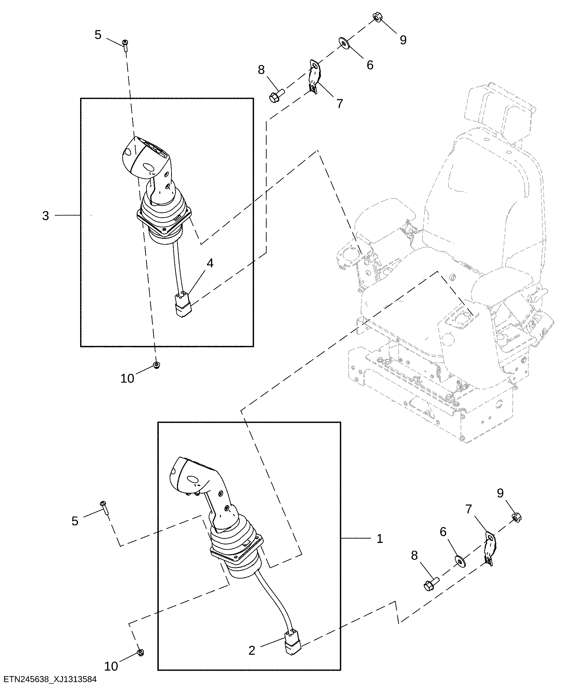 Joysticks, 7-Function, No Measuring System (409163 - )