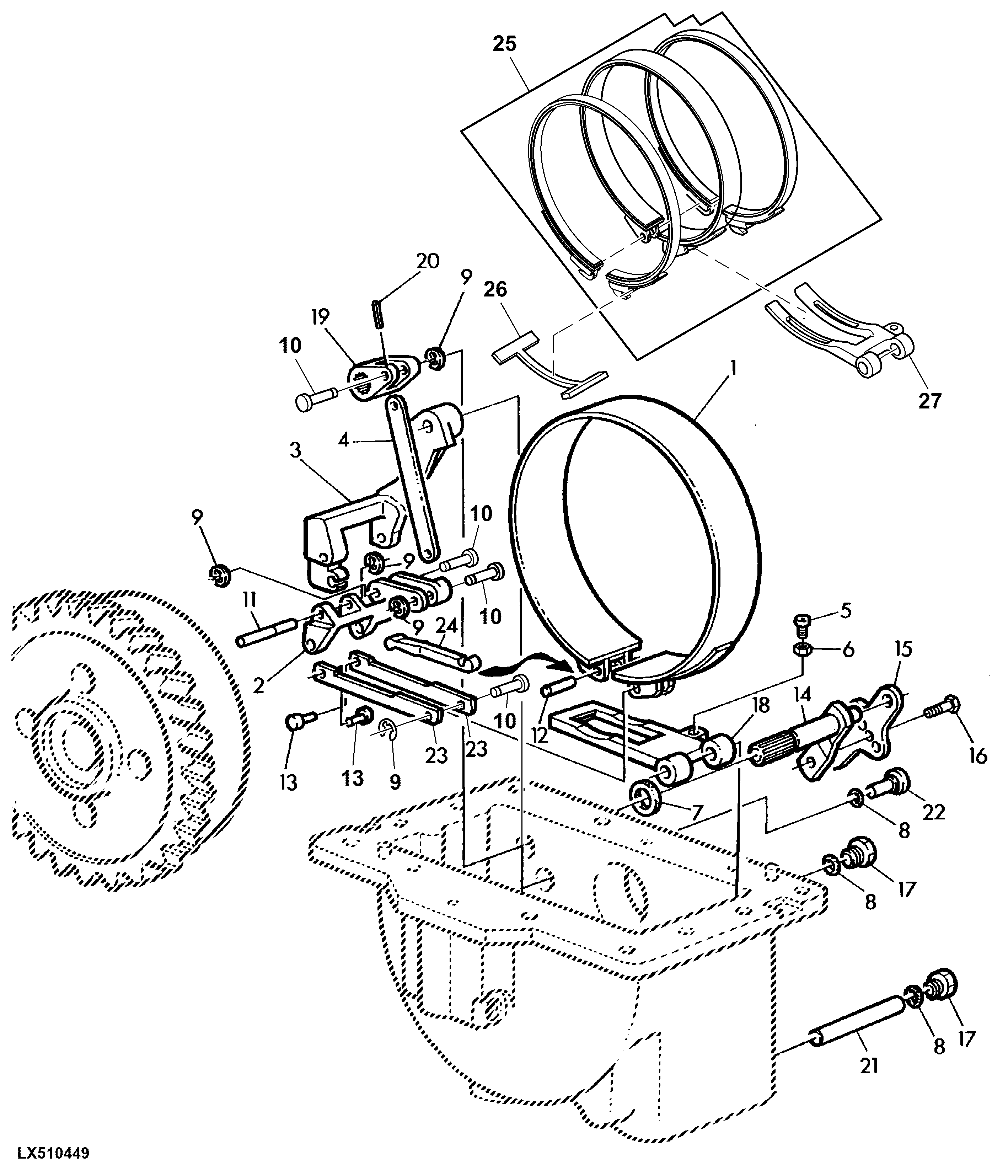 Handbrake Brake Band, PowrQuad™ PLUS / AutoQuad™