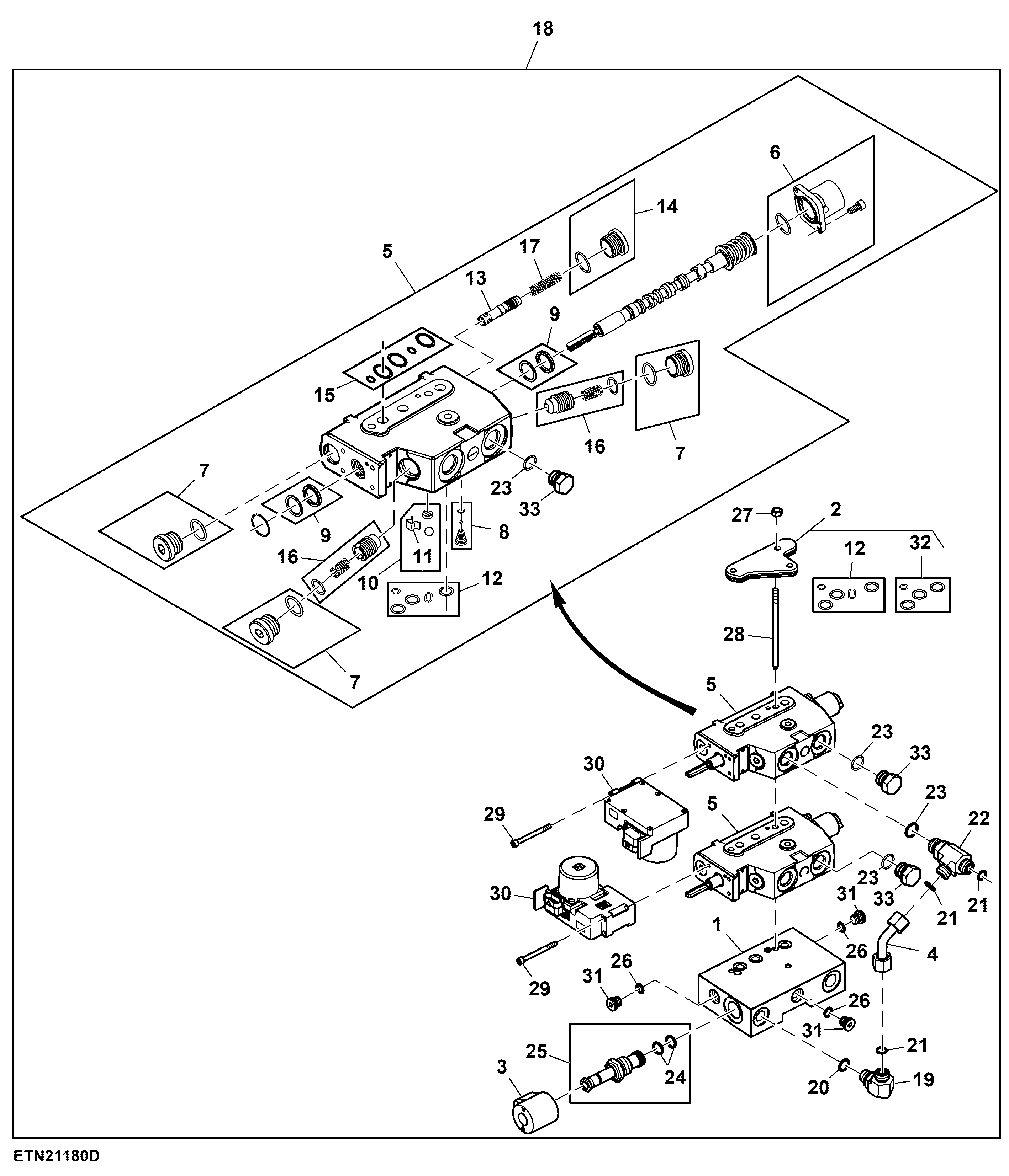 Selective Control Valve, 1 SCV W/ Front PTO