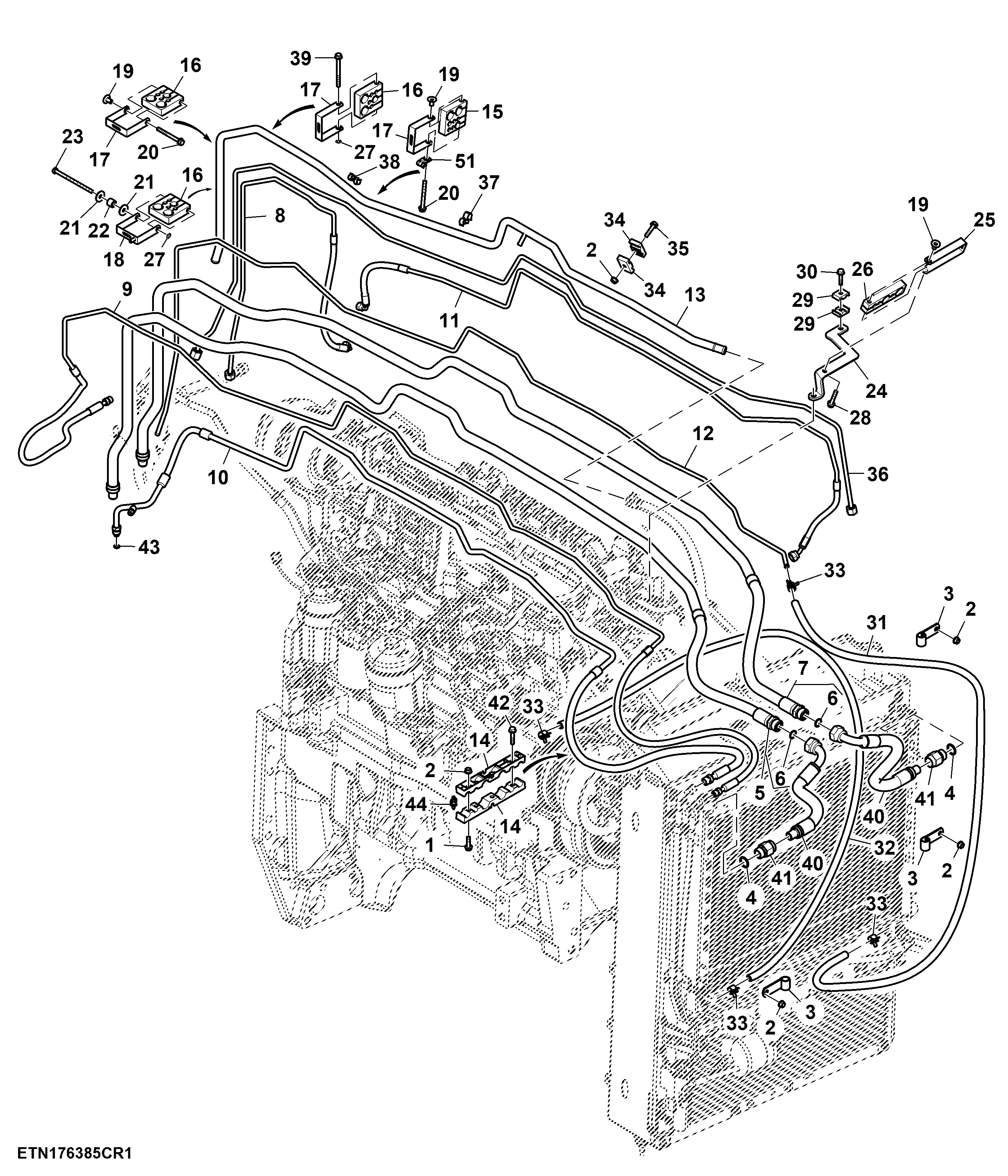 Front Line Bundle W/O Ether Aid, Group 47/48 Tires, 1500 MFWD, T3 Engine (1/2) (100097 - )