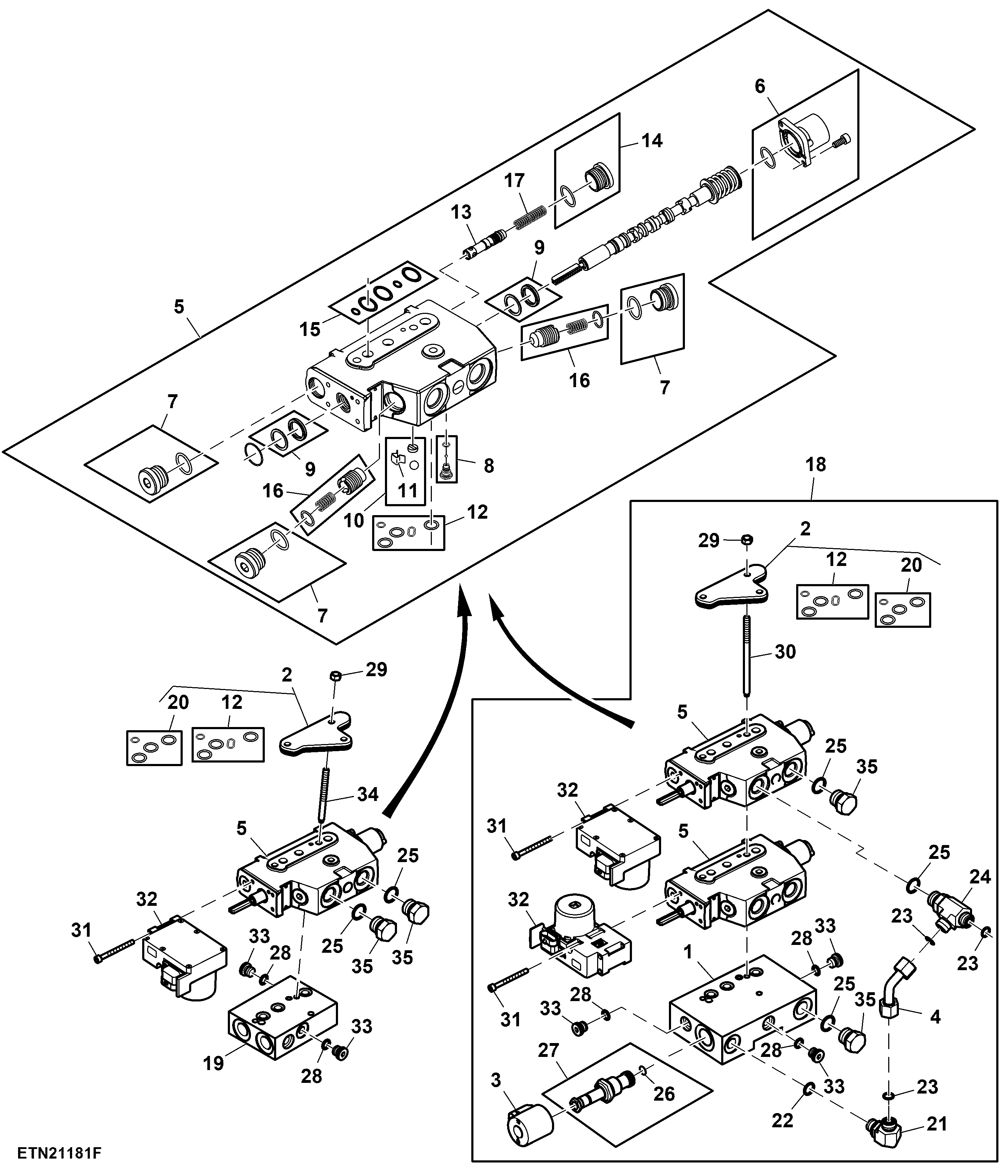 Selective Control Valve, 2 SCV W/O Front PTO