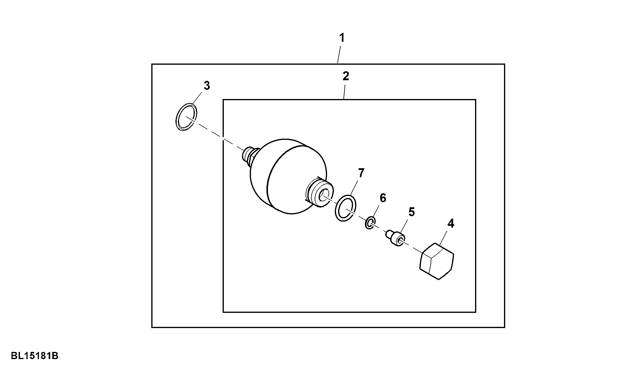 Attachment, Accumulator, Low Temperature Use, 1.0 L, Internal Thread M22 x 1.5, TLS™