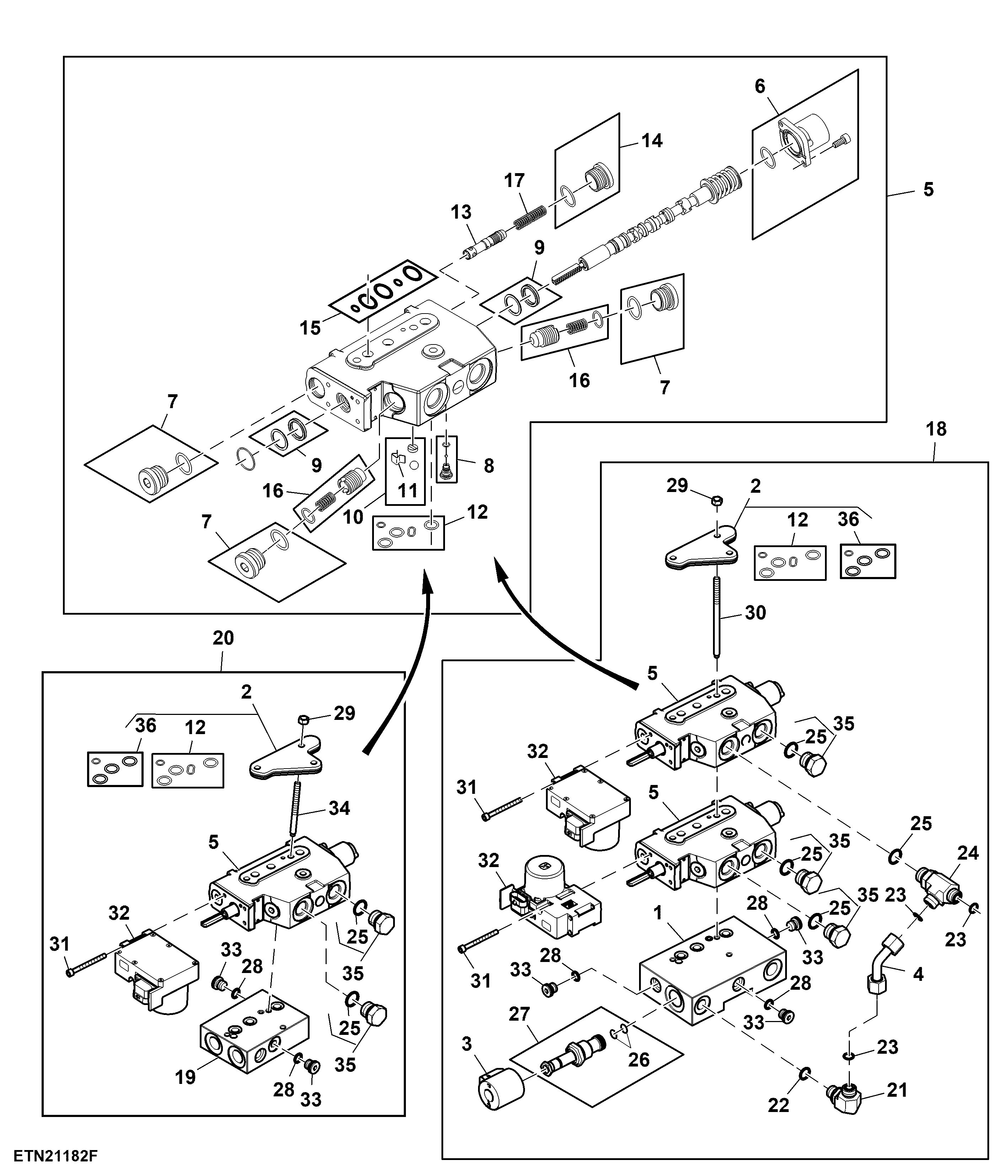 Selective Control Valve, 2 SCV W/ Front PTO
