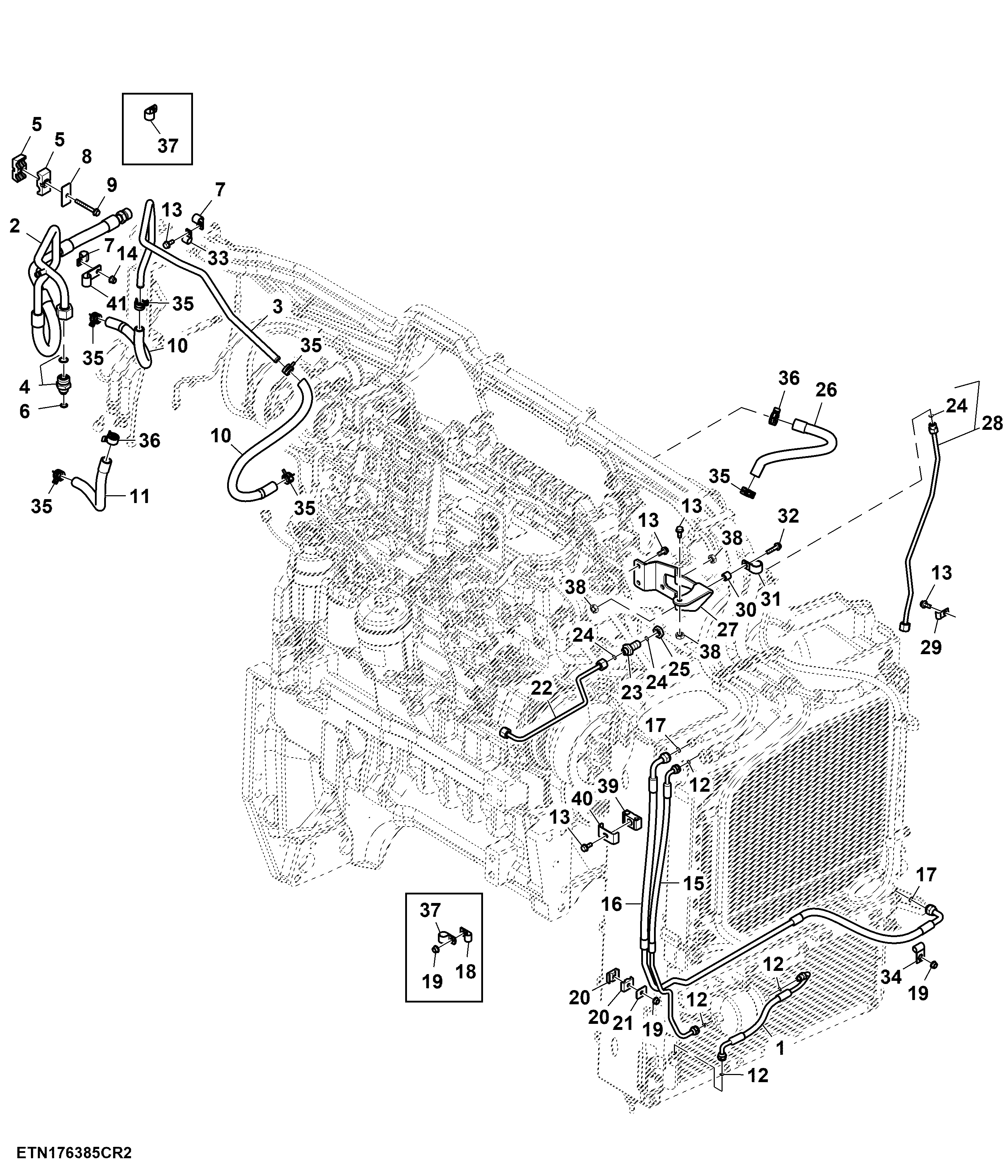 Front Line Bundle W/O Ether Aid, Group 47/48 Tires, 1500 MFWD, T3 Engine (2/2) (100097 - )