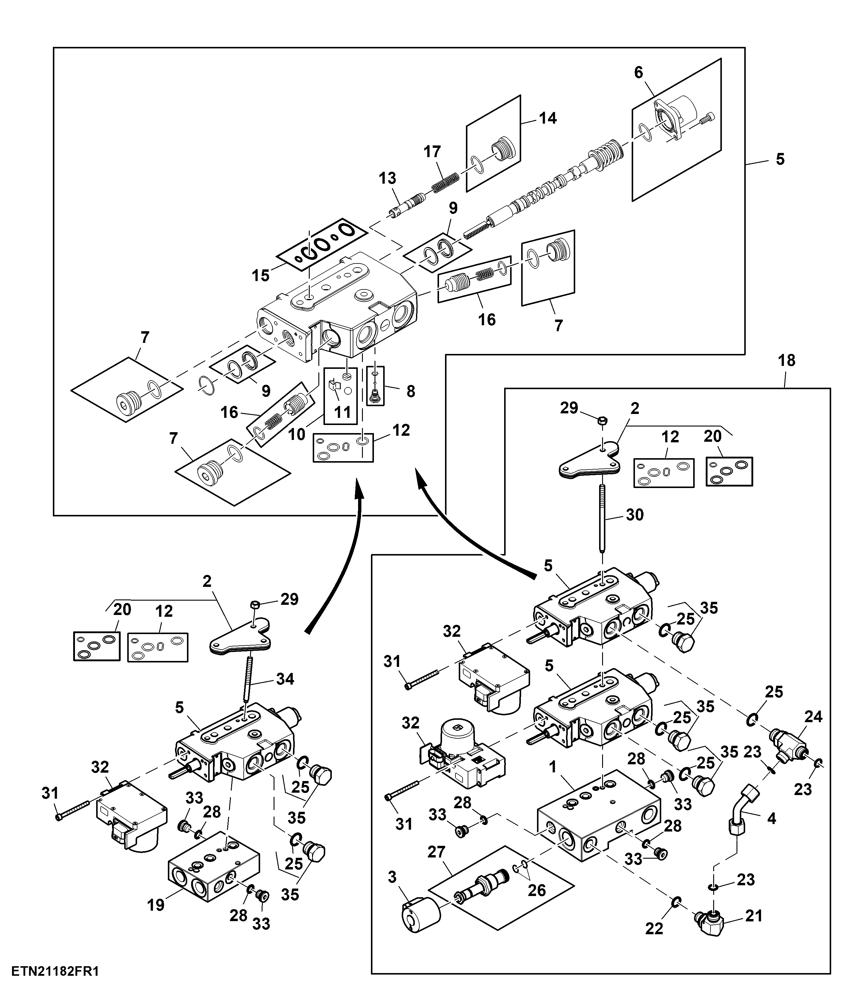 Selective Control Valve, 2 SCV W/ Front PTO