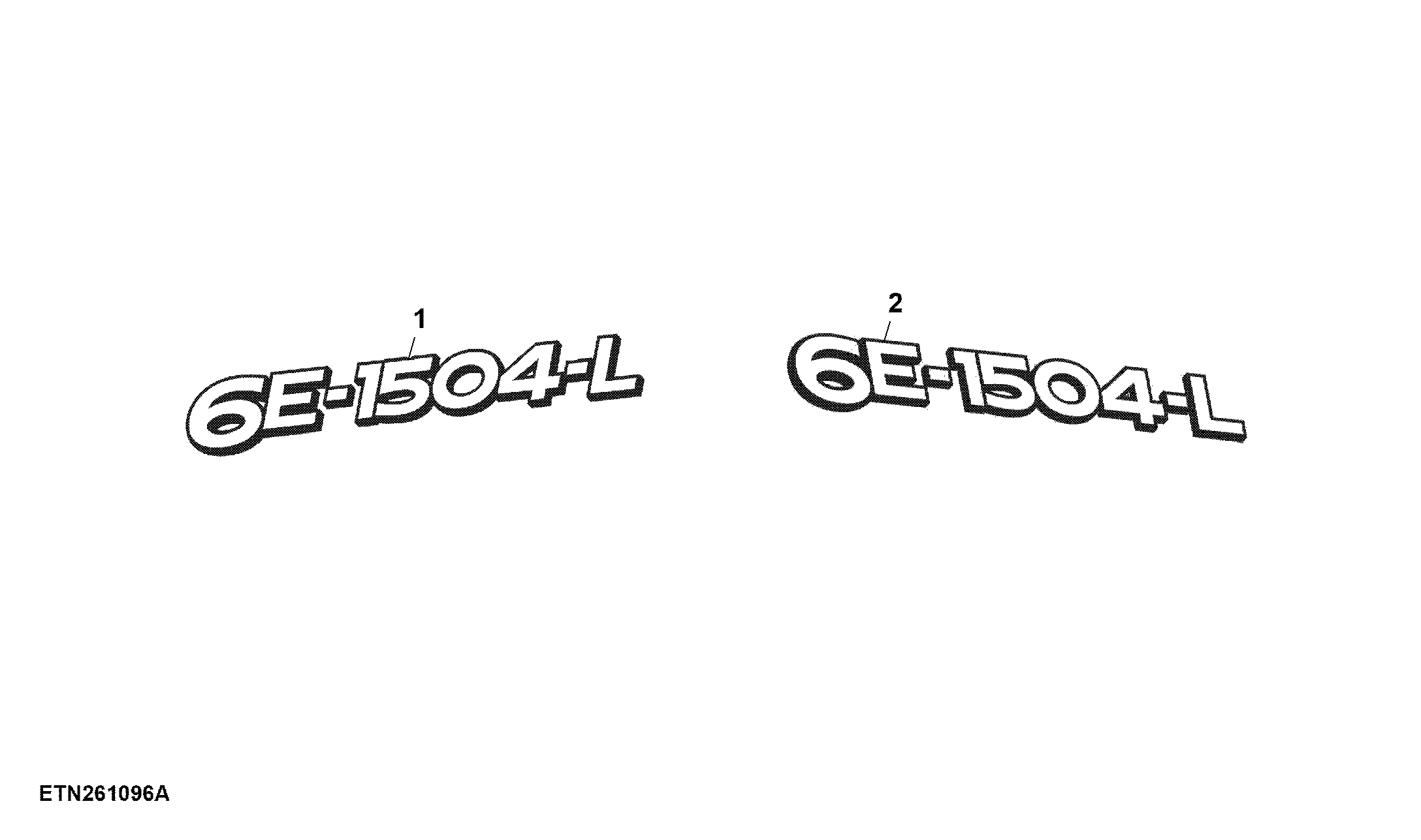 Model Designation Labels