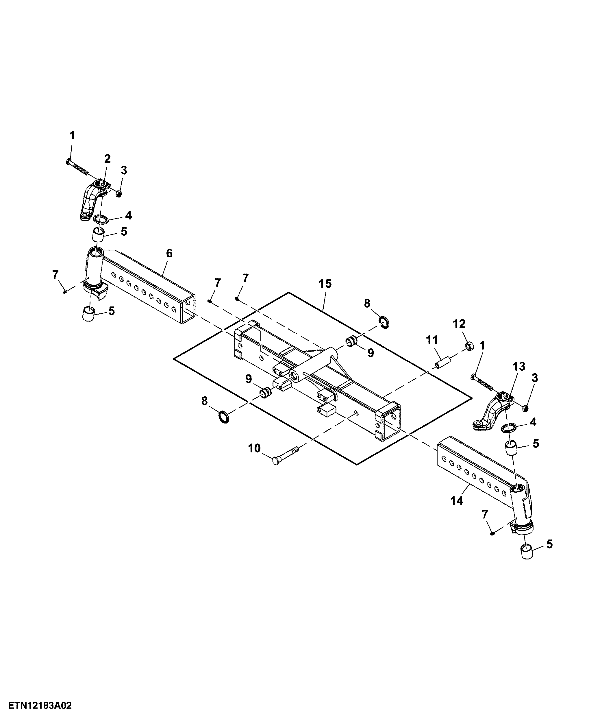 Adjustable Front Axle, 2WD (For CKD Argentina)