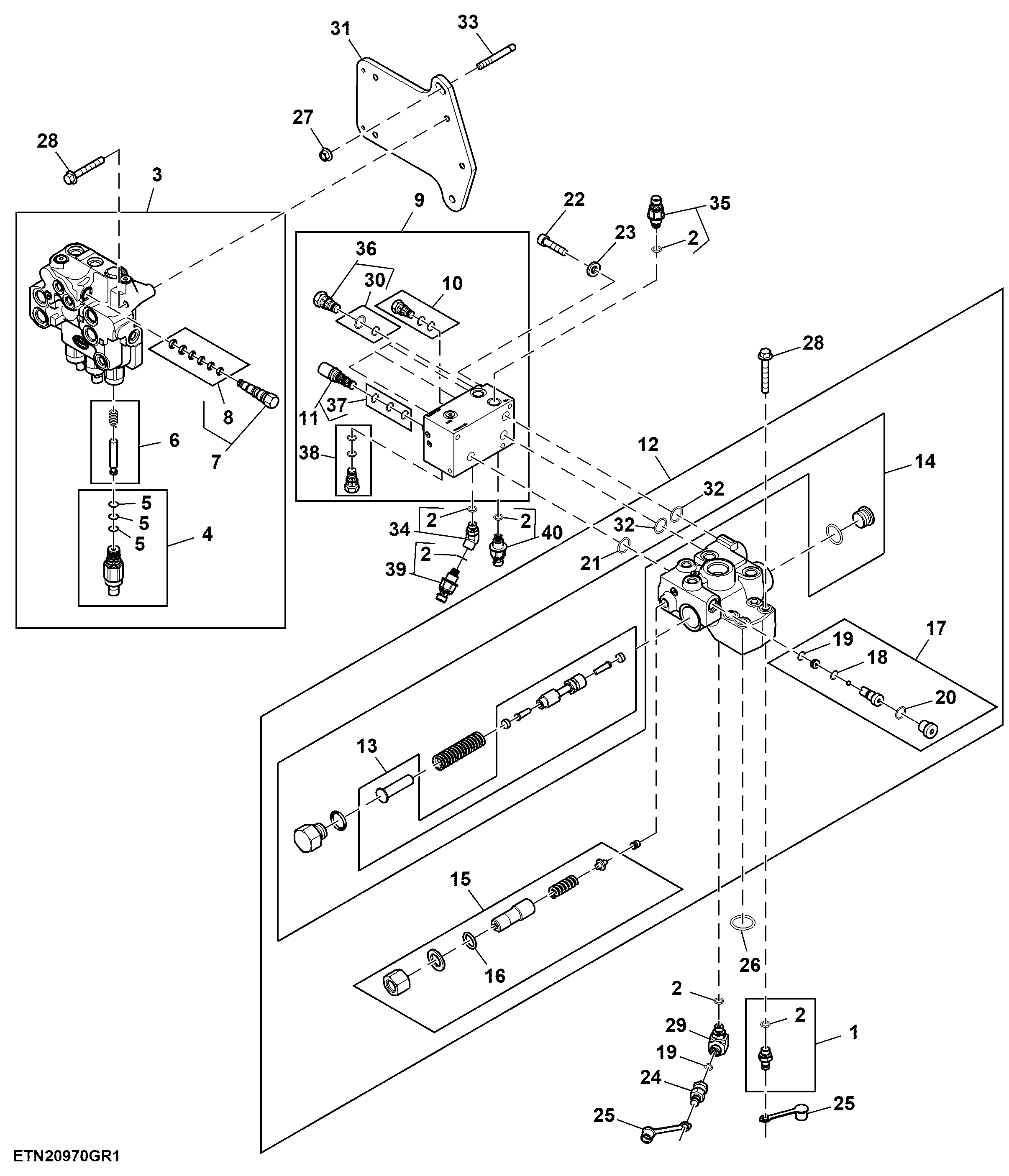 Control Valve, AutoTrac™, W/O Secondary Pump, CommandQuad™ or IVT™