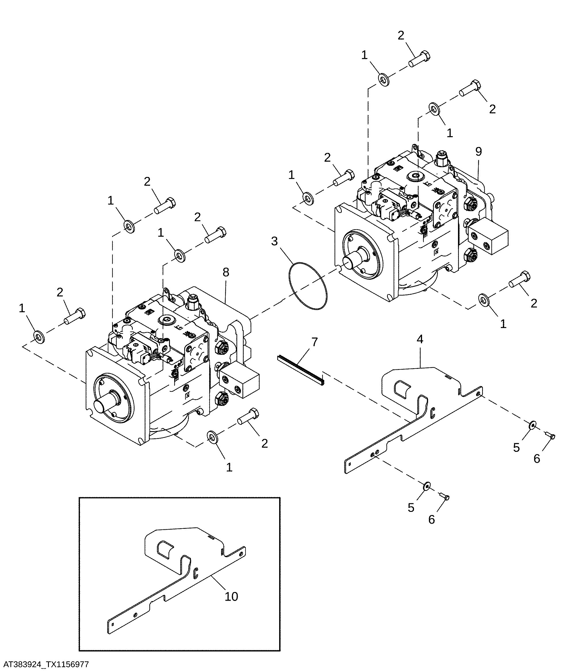Hydrostatic Front and Rear Pumps ( - 409641)