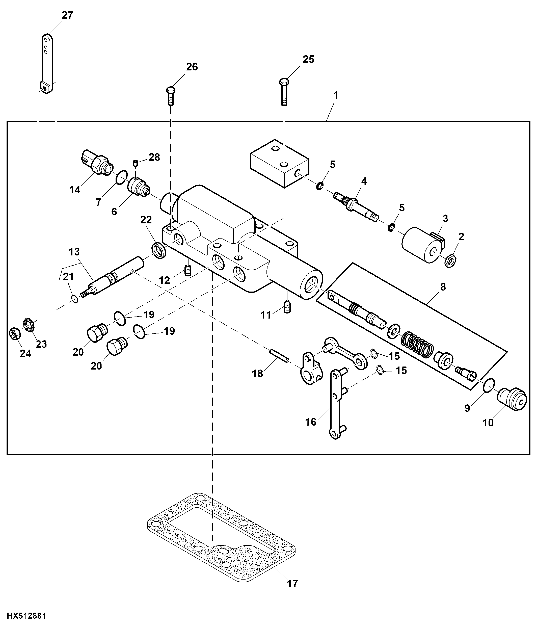 Hydrostatic Drive Displacement Control Valve