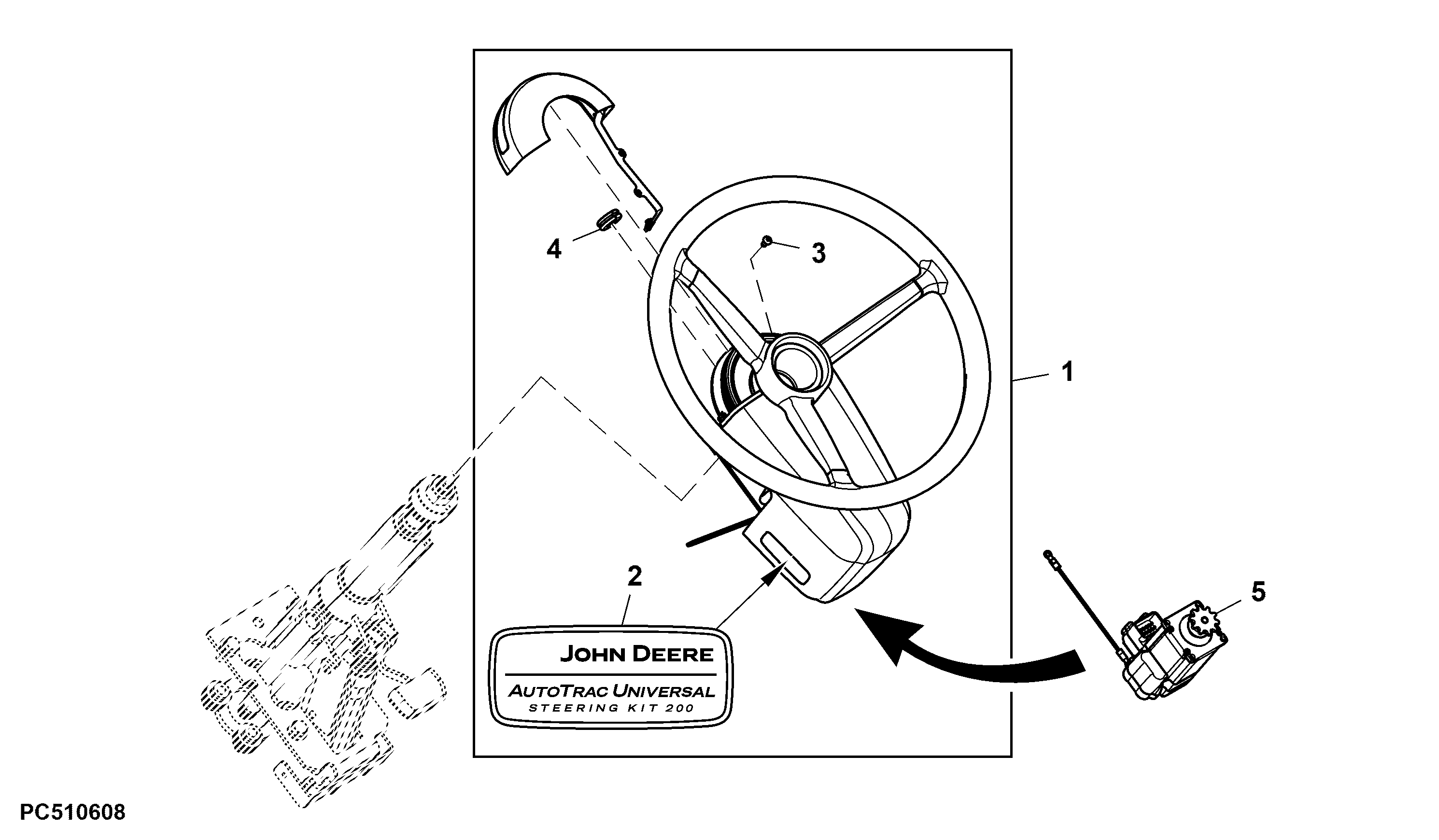 Steering System Assembly, AutoTrac™ Universal 200