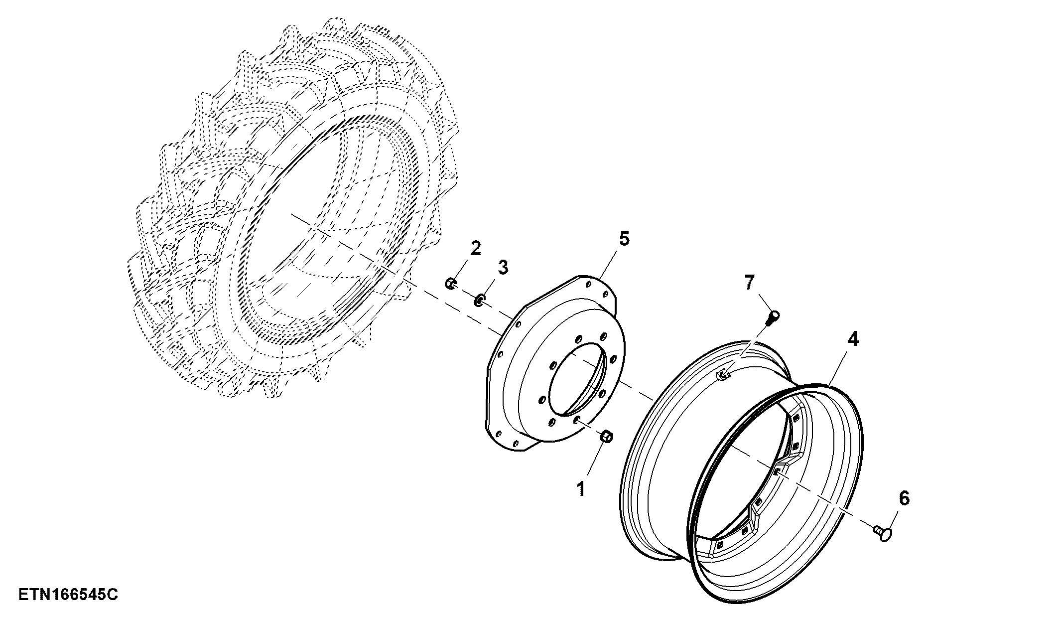 Front Wheels, W10 X D24, Tire W320/85 X R24