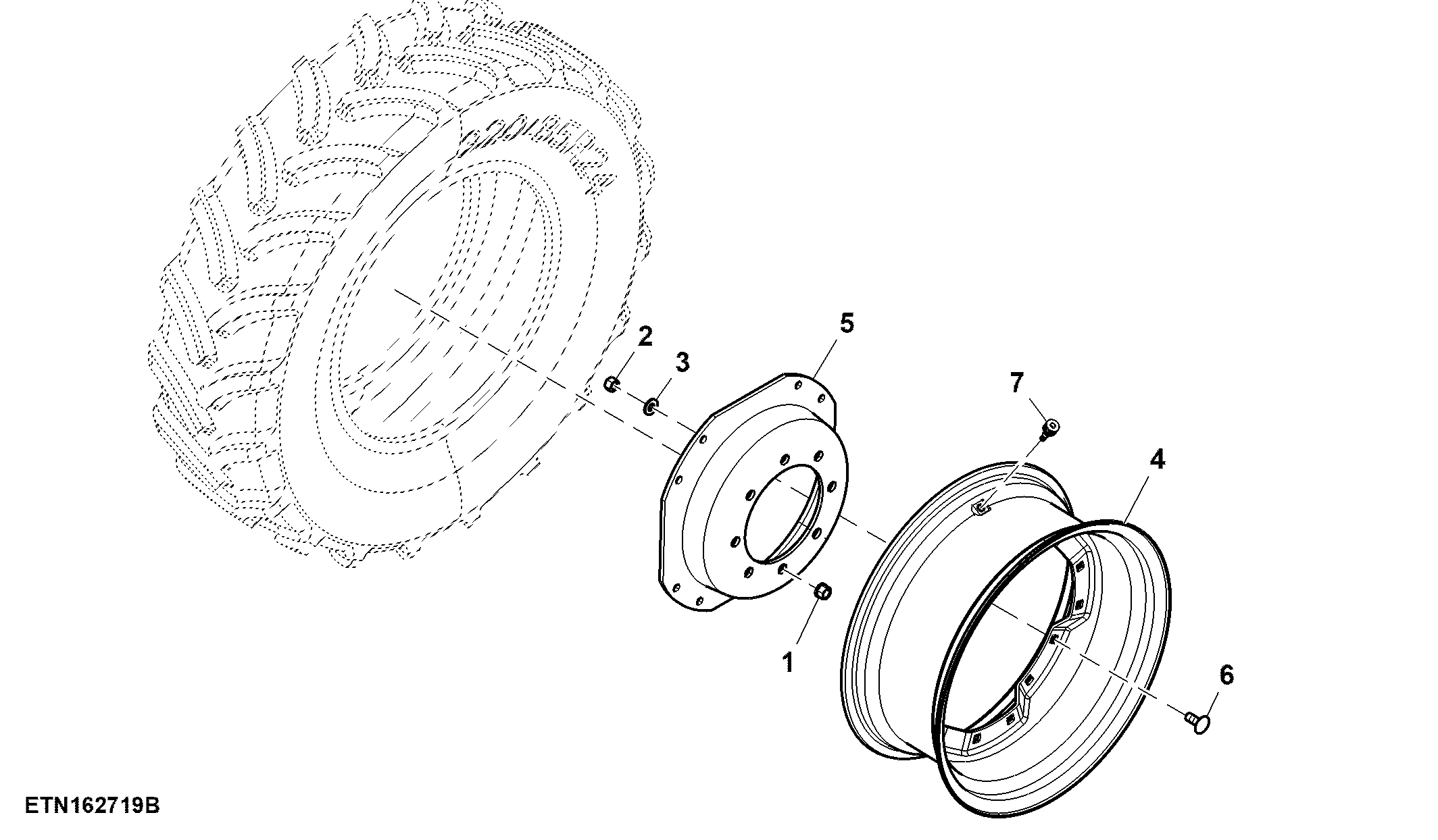 Front Wheels, W10 X D24, Tire W320/85 X R24