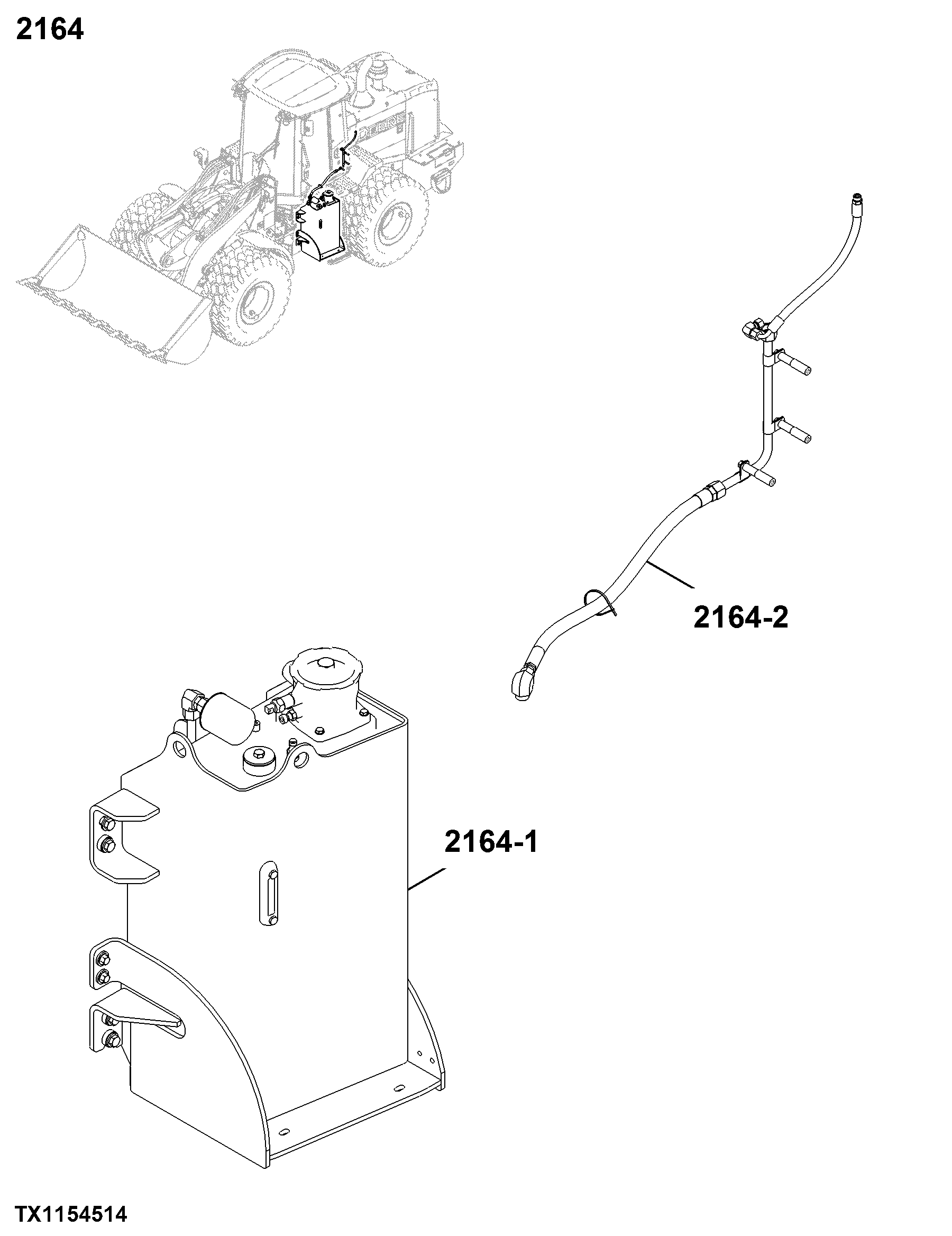 2164 Hydraulic Reservoir, Filter & Cooler