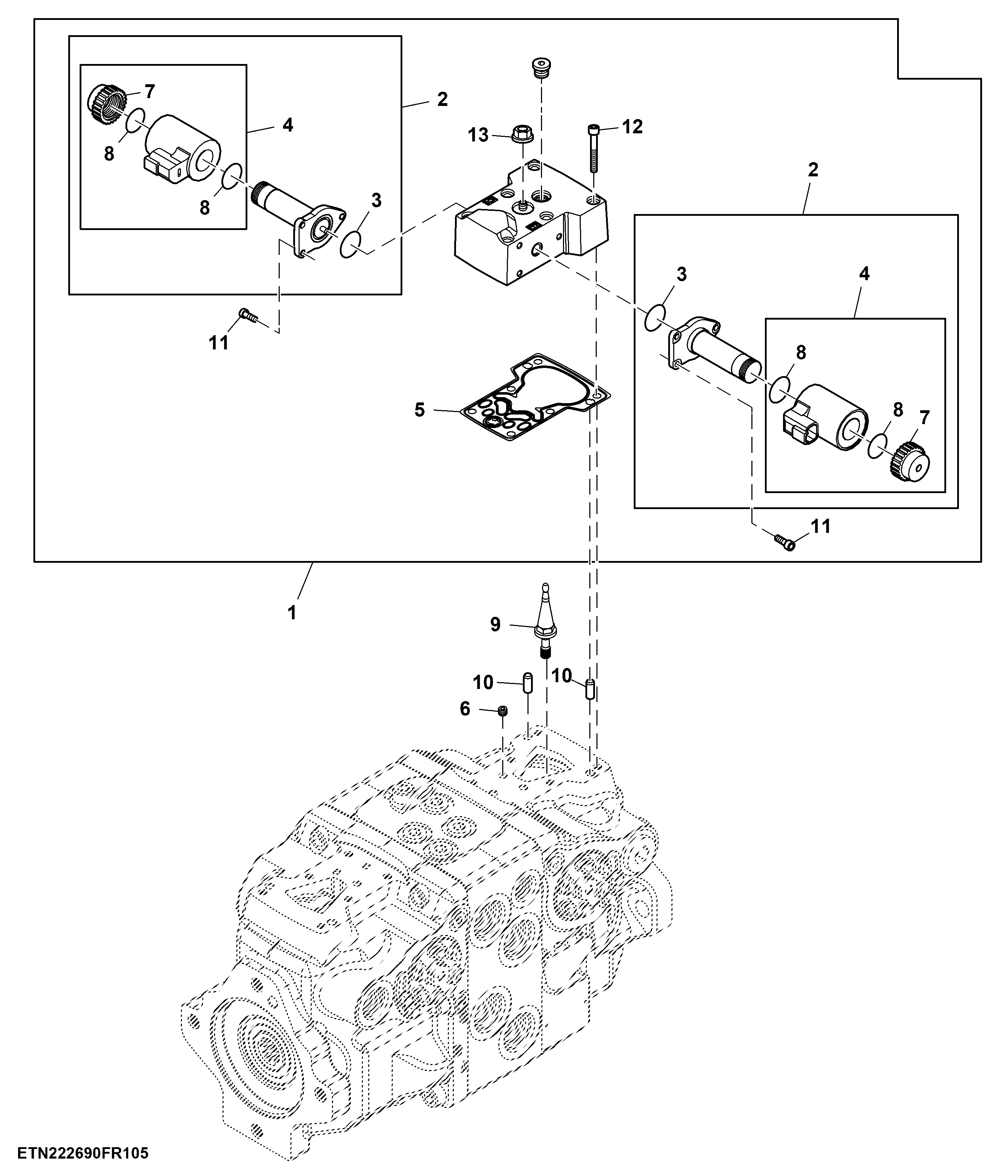 Steering Controller, Center and Rear Feed Pump