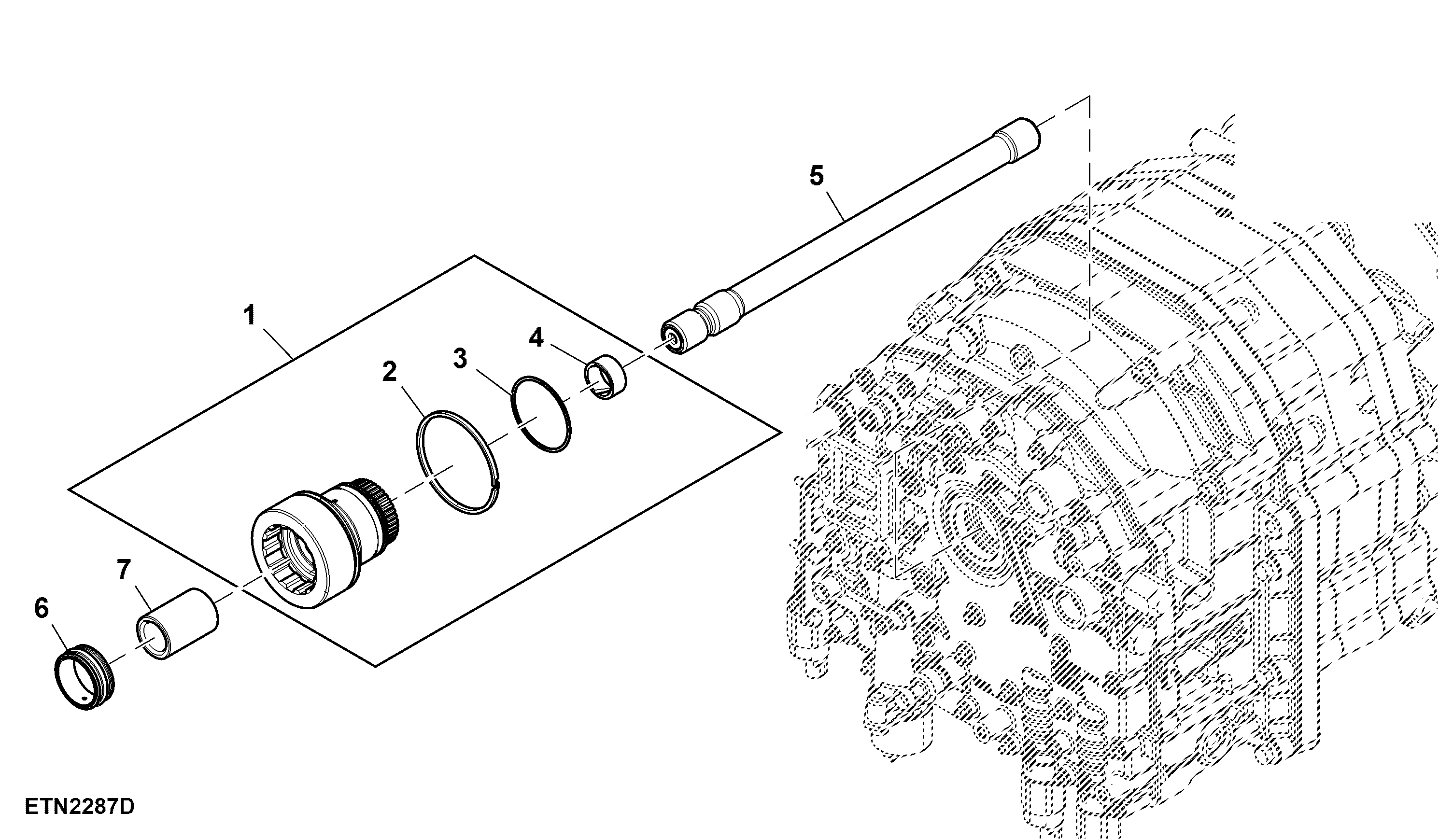 Transmission Output Shaft W/O Creeper, PowrQuad™
