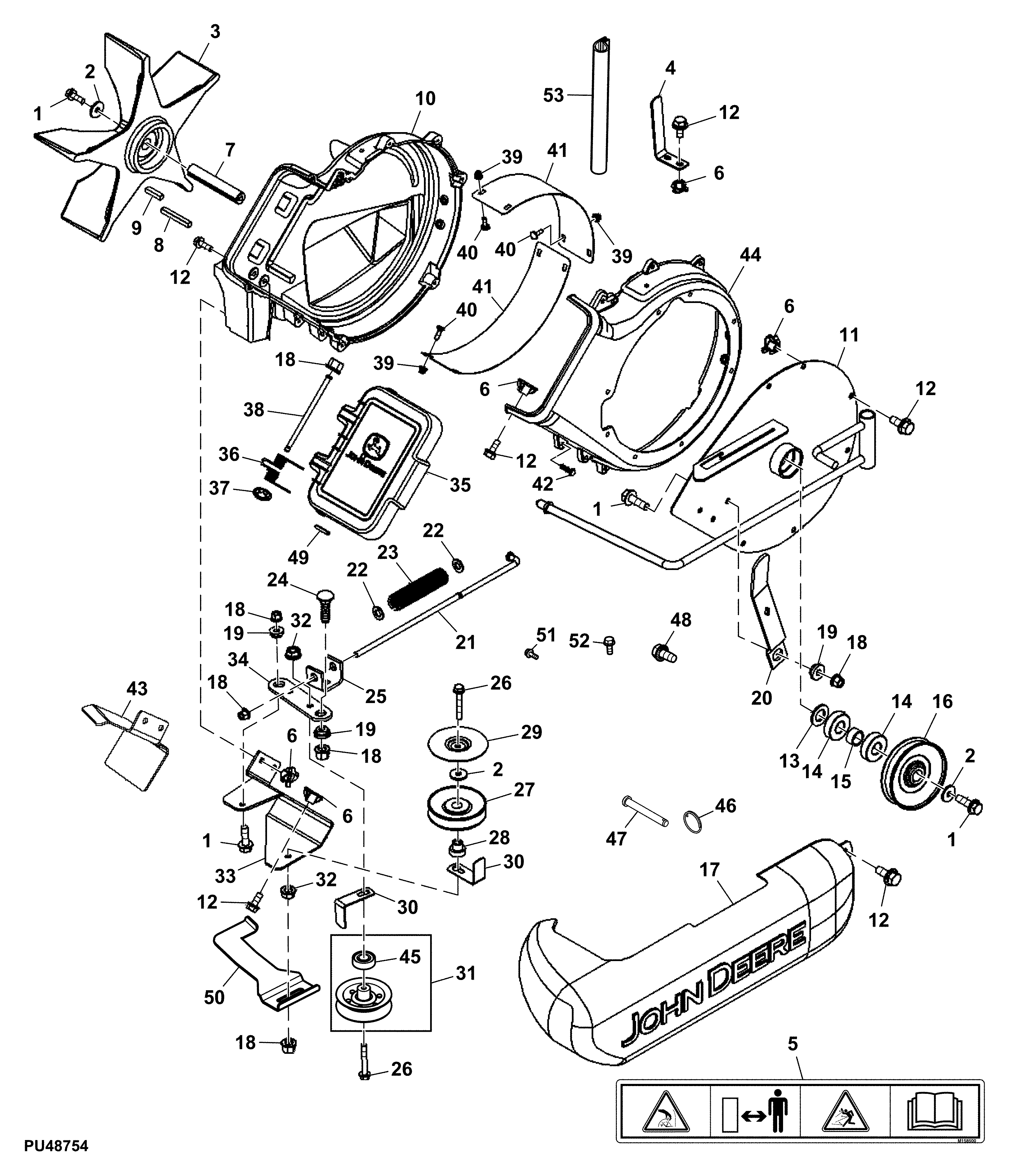 Blower Housing, 54C inch (Not for Canada and USA)