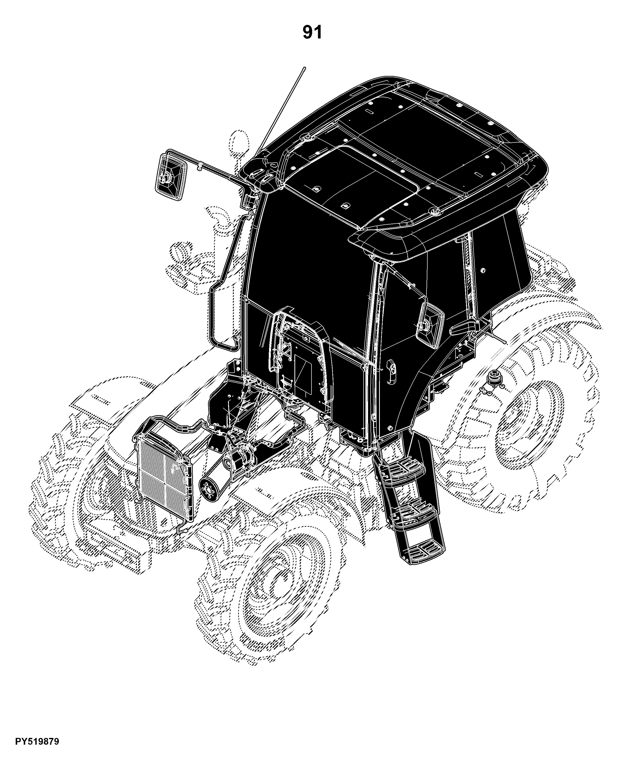 5100M Tractor (PIN: 1PY5100M*ME000001- )(North America Edition)(FT4)