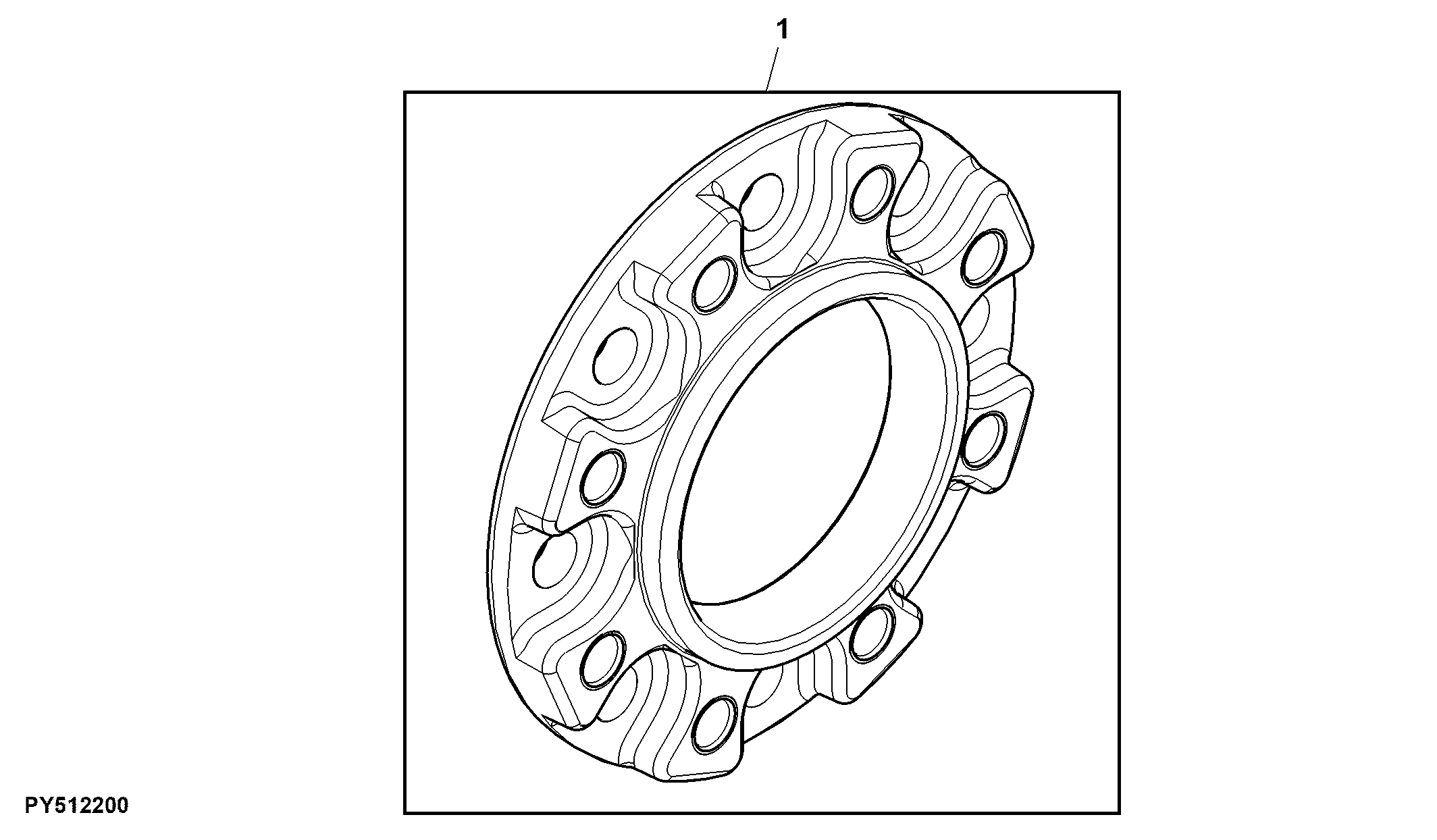 Rear Wheel Spacer, 44 mm, Attachment