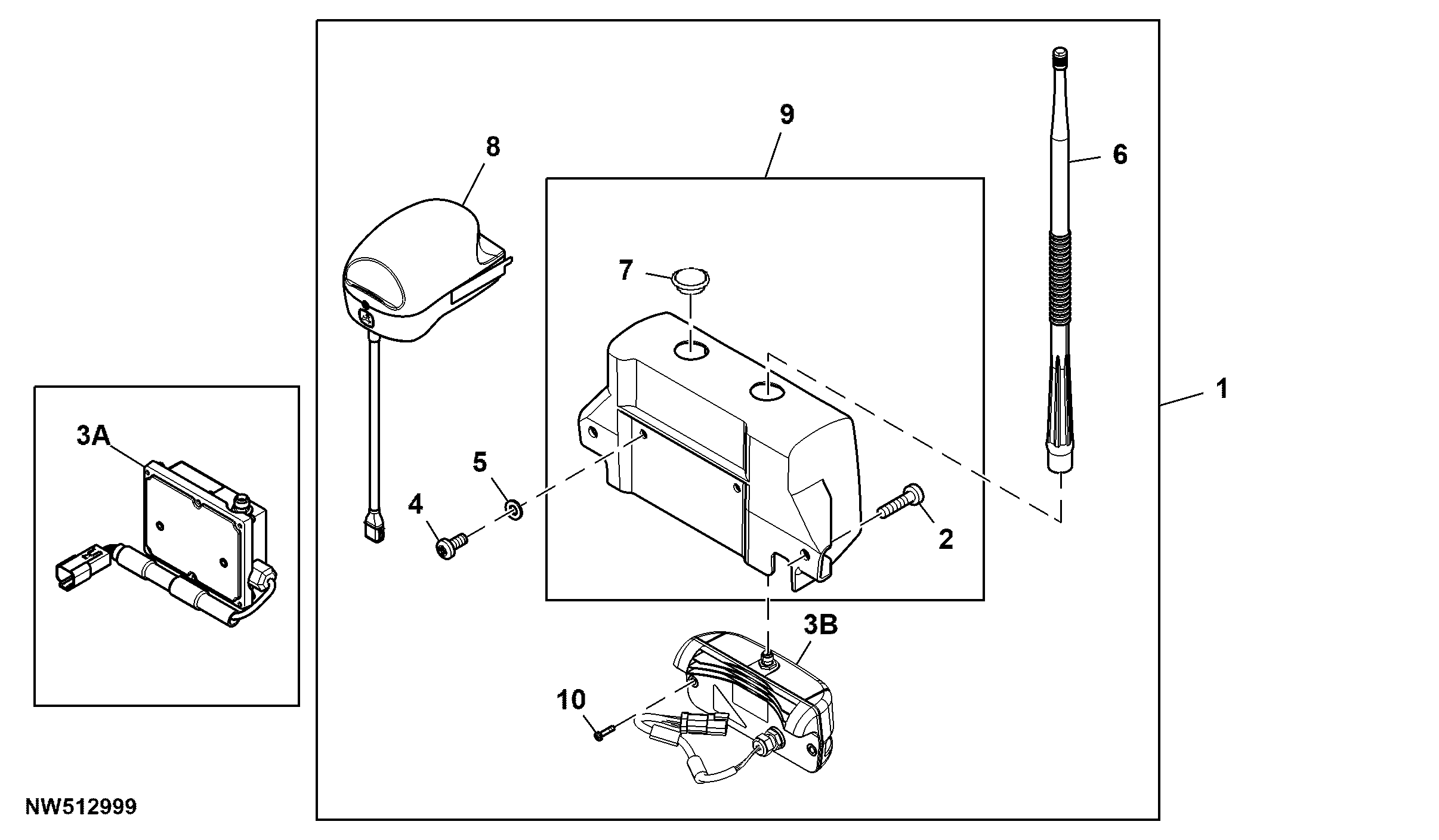 Greenstar™ StarFire™ Receiver and RTK Antenna, Attachment