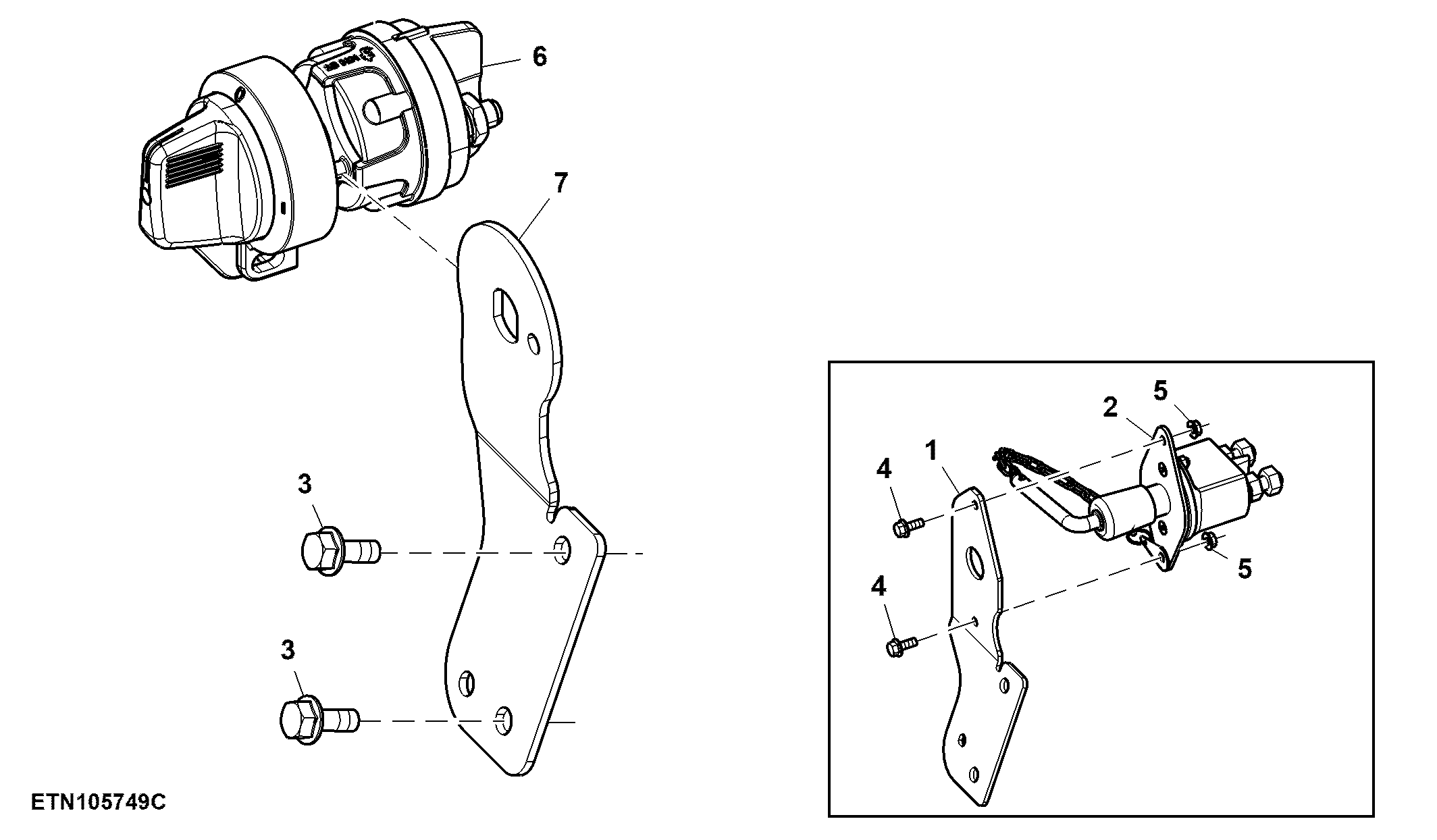 Battery Disconnect Switch, Non FT4 Engine ( - 114999)