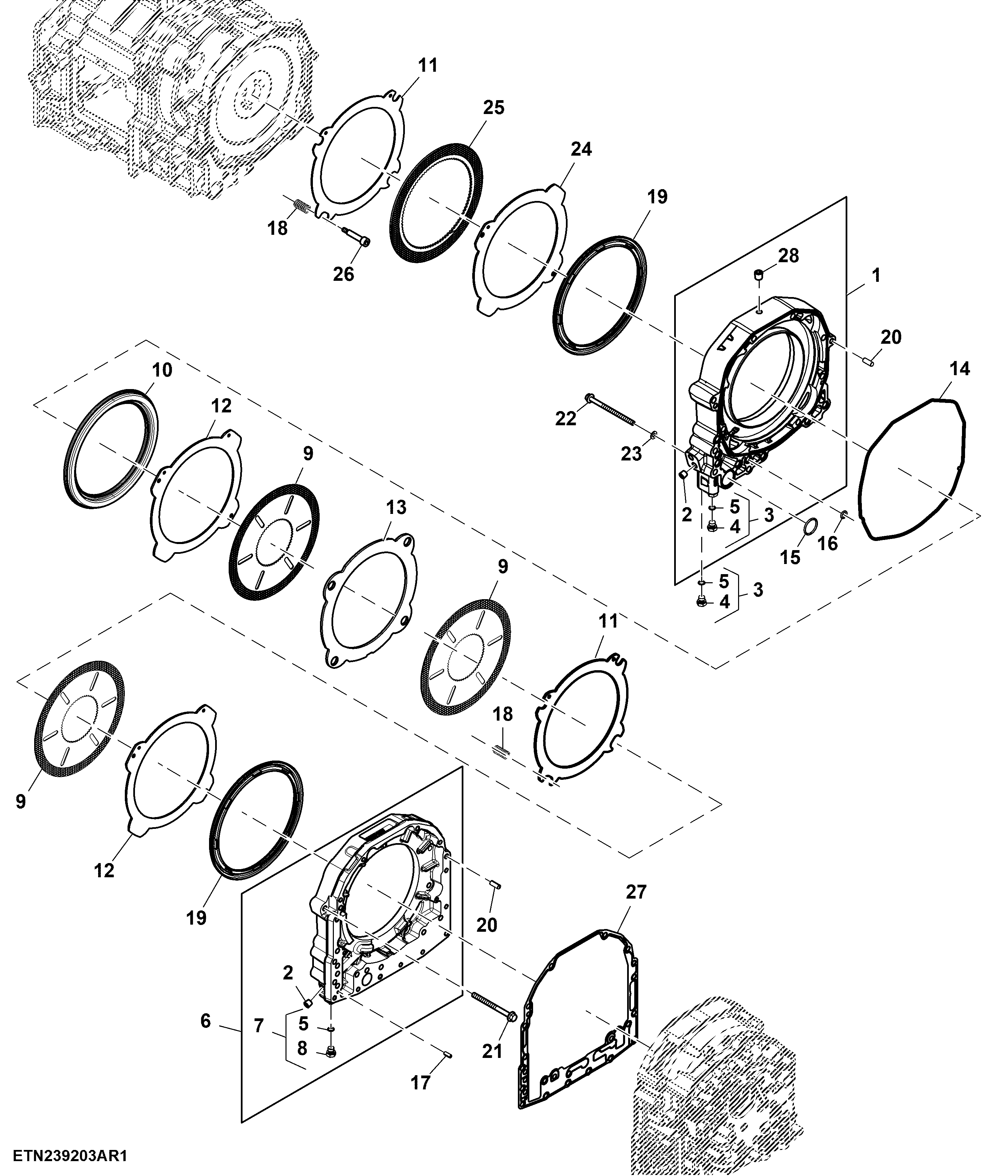 Planetary Brake Assembly, PowrQuad™ or CommandQuad™