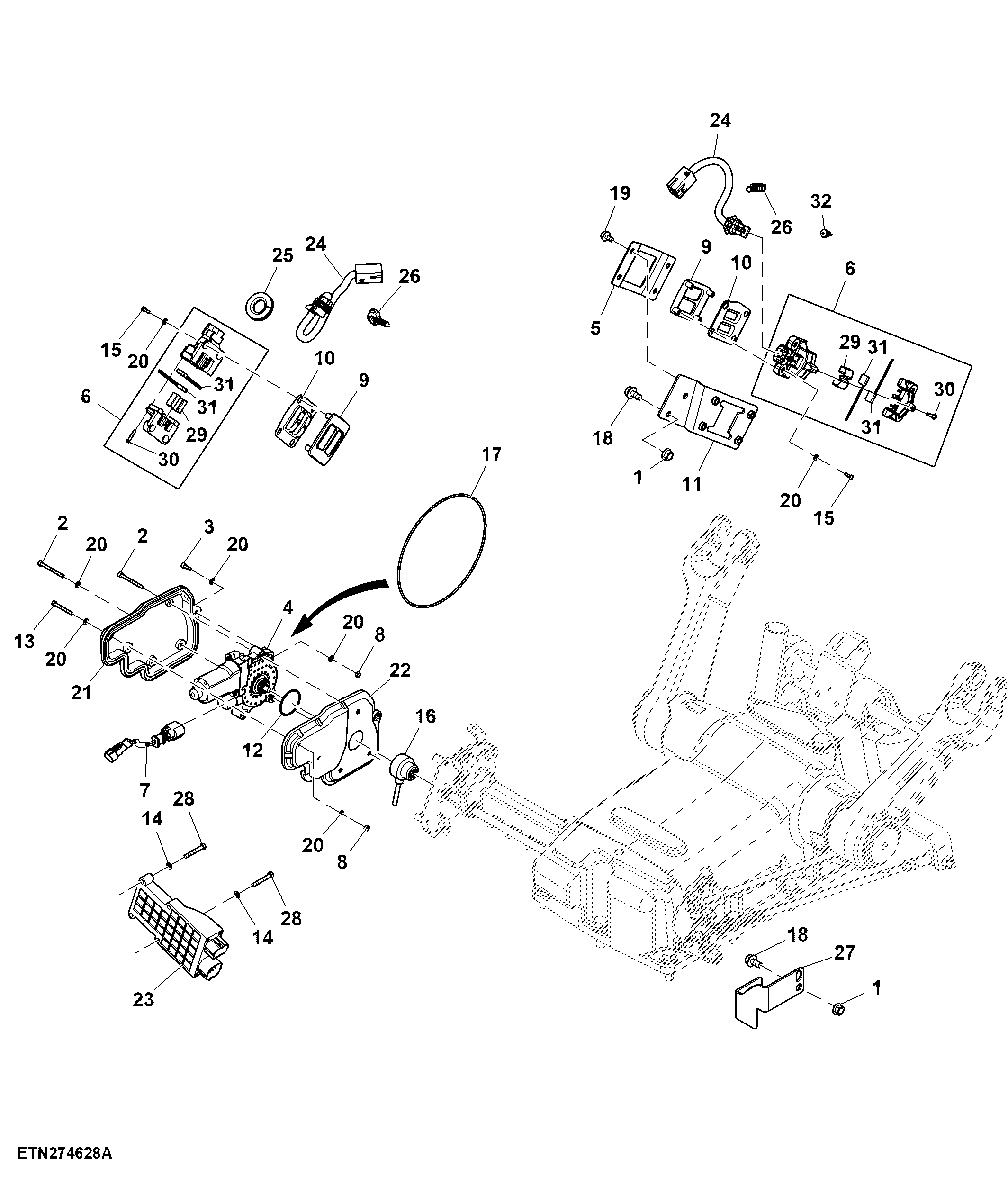 Wiring Harness, Electric Quick Raise and Lower