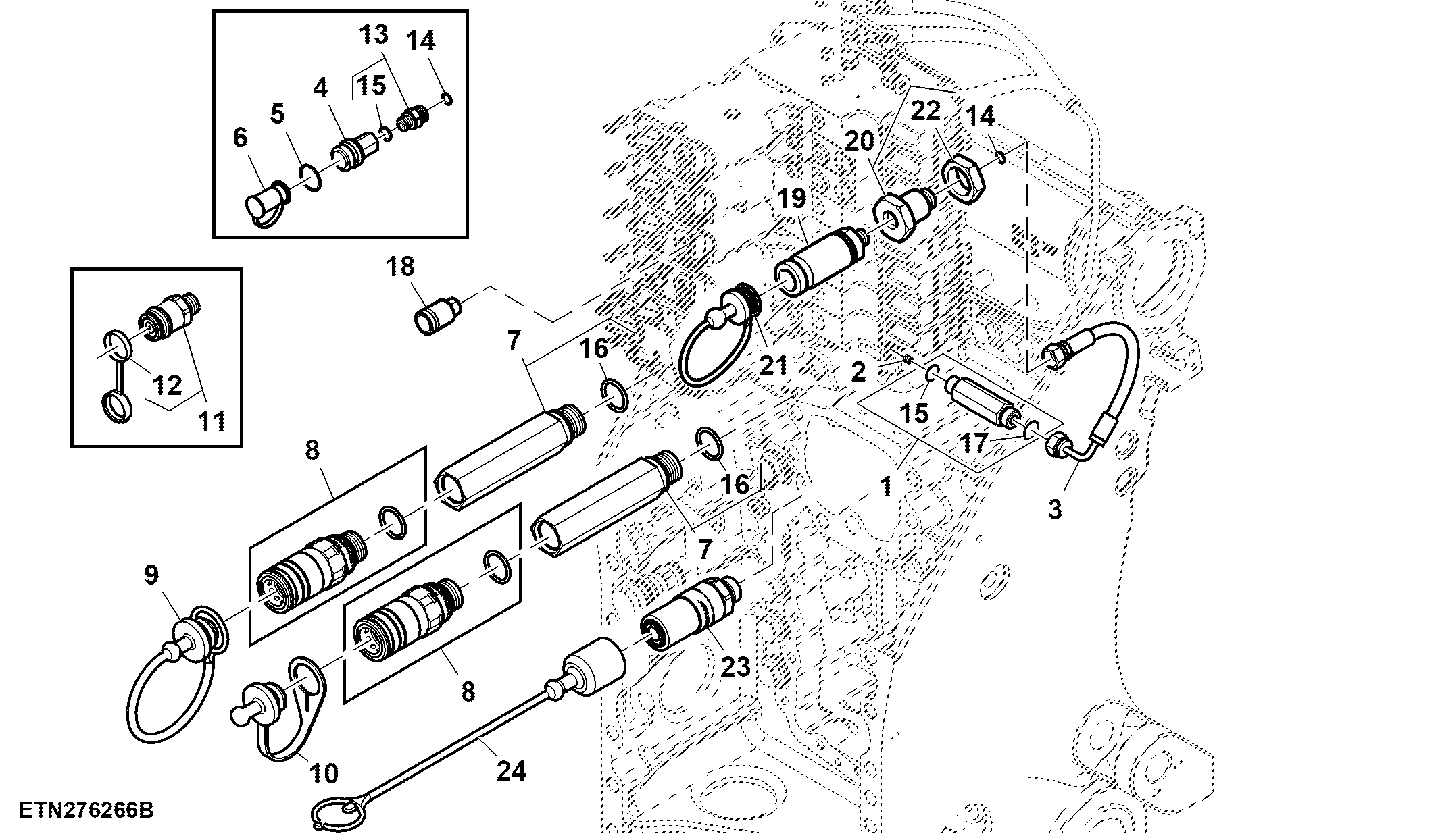 Hydraulic Quick Connect Coupler, 1/2” Power Beyond