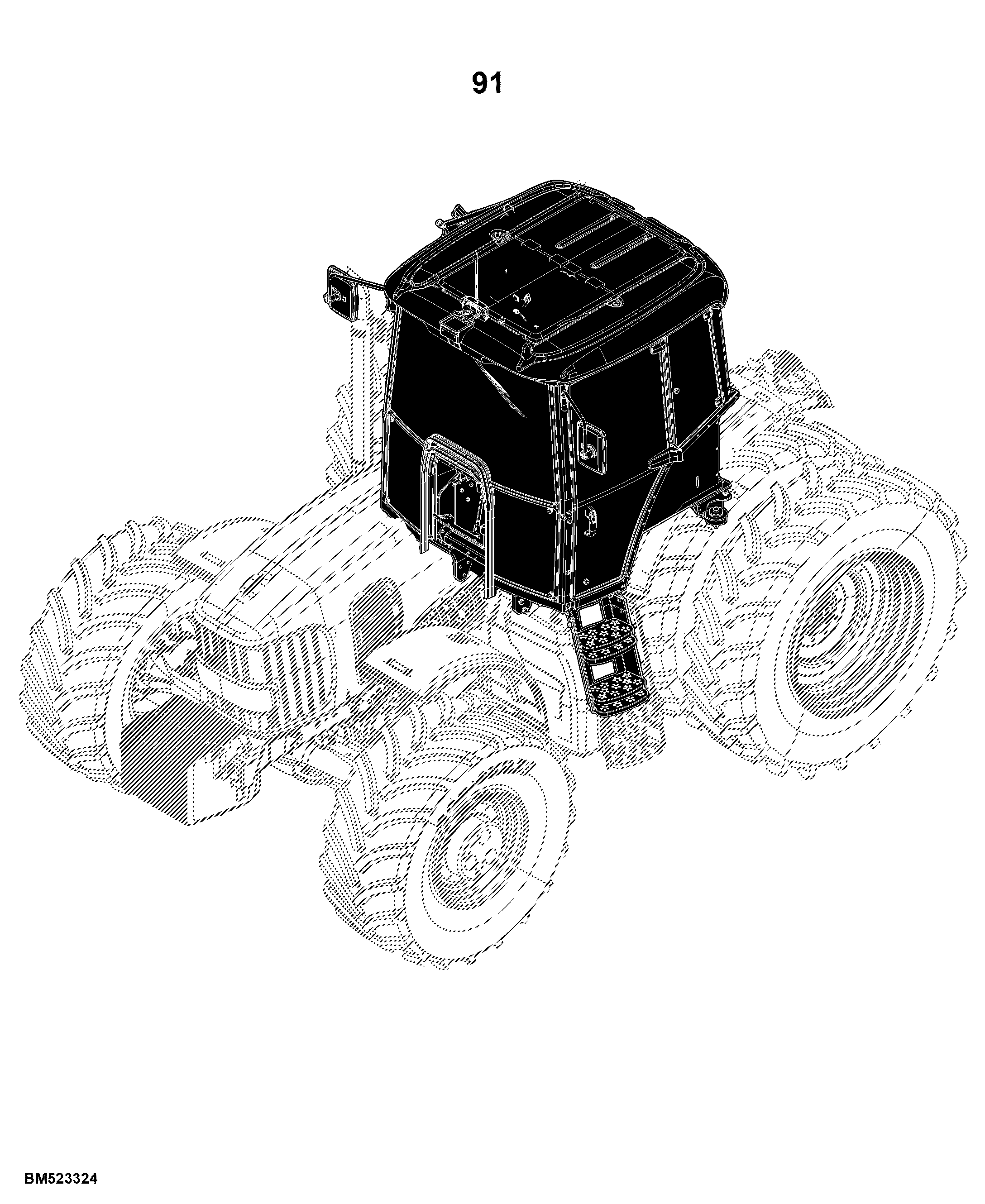 6100J Tractor (S.N. 600001- )(South America Edition)