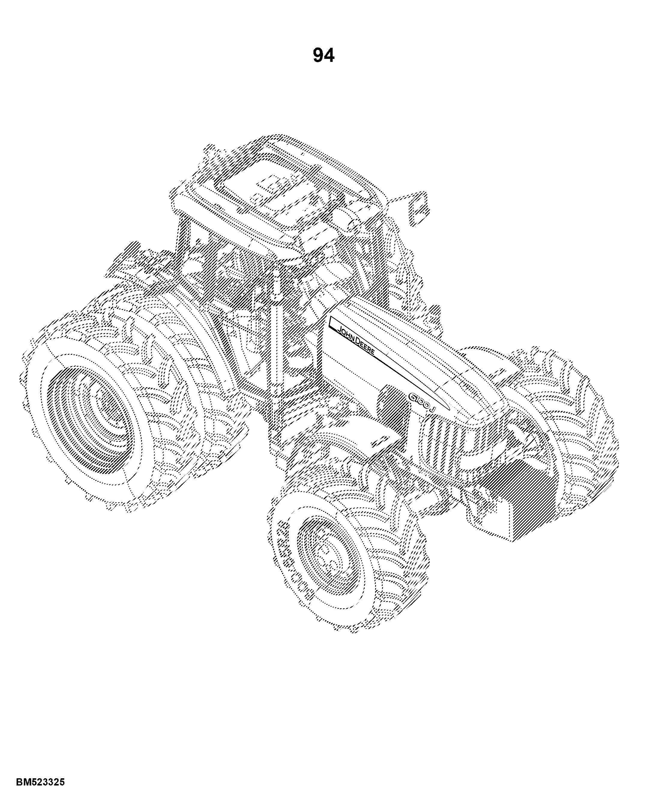 6100J Tractor (S.N. 600001- )(South America Edition)