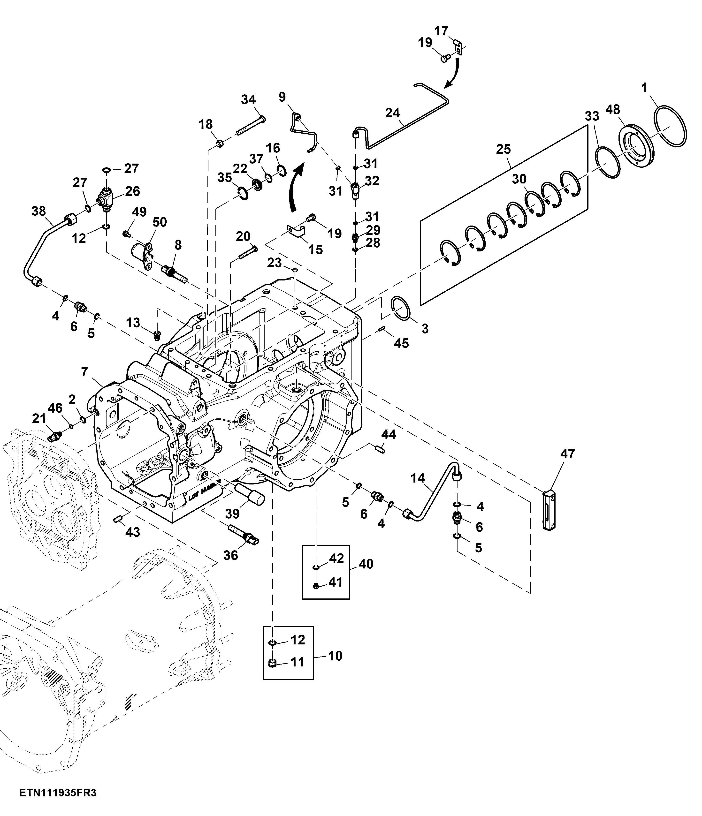 Transmission Housing W/ Neutral Sensor, MFWD