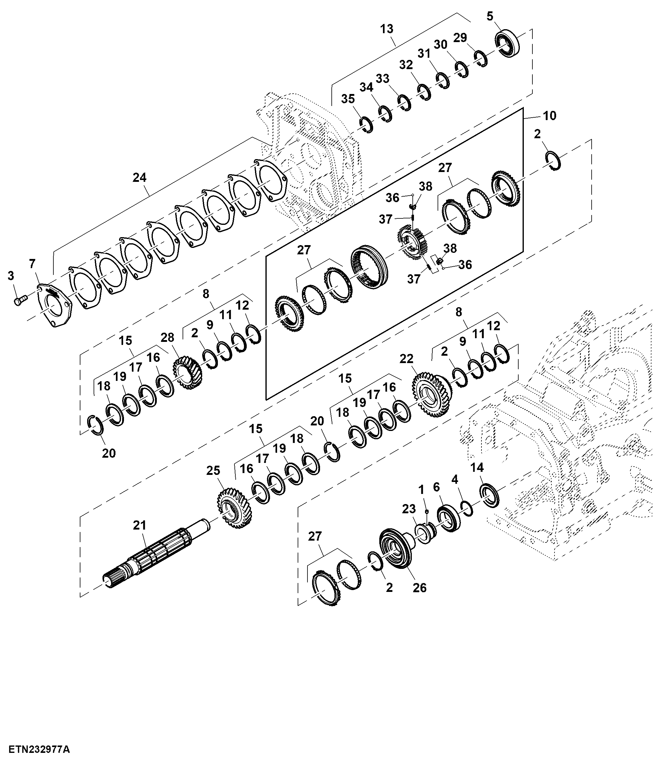 Drive Shaft, First Stage, 30 KPH, PowrReverser™