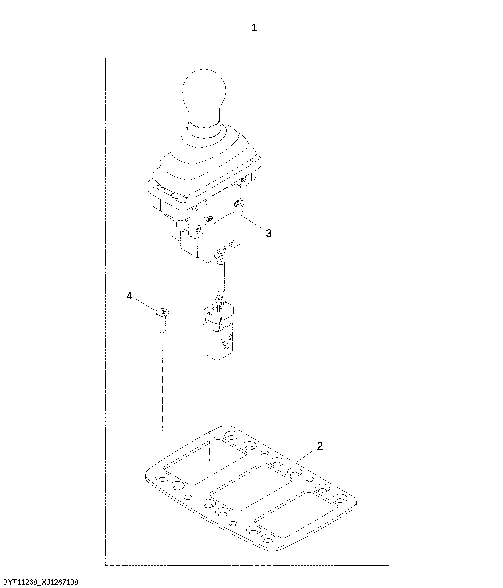 Third Function Single Axis Lever to Two Function Single Axis Lever Kit