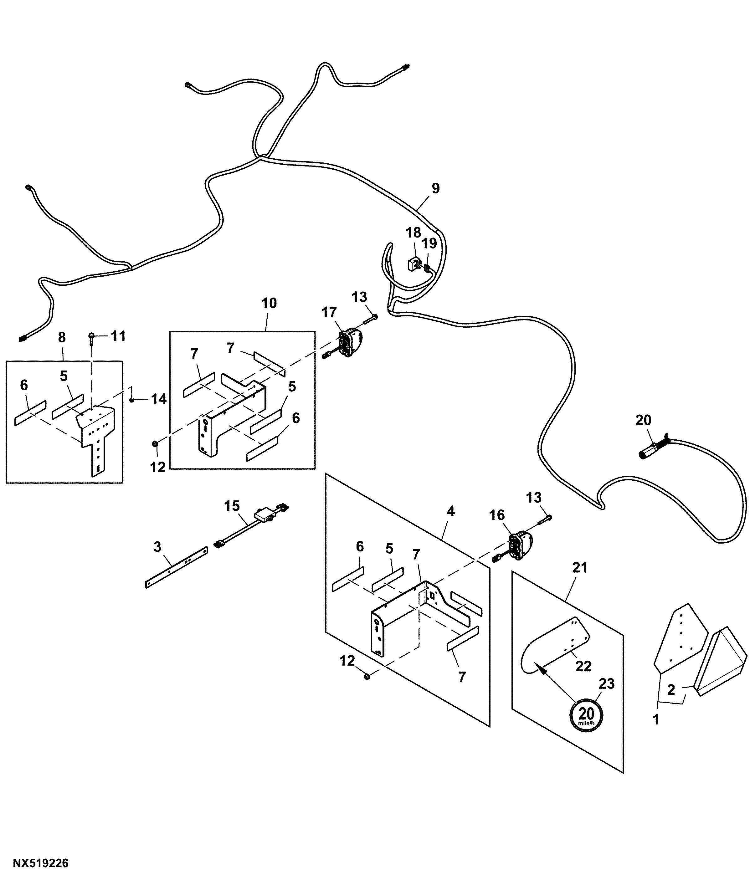 Light Kit, Lighting and Marking, Slow Moving Vehicle