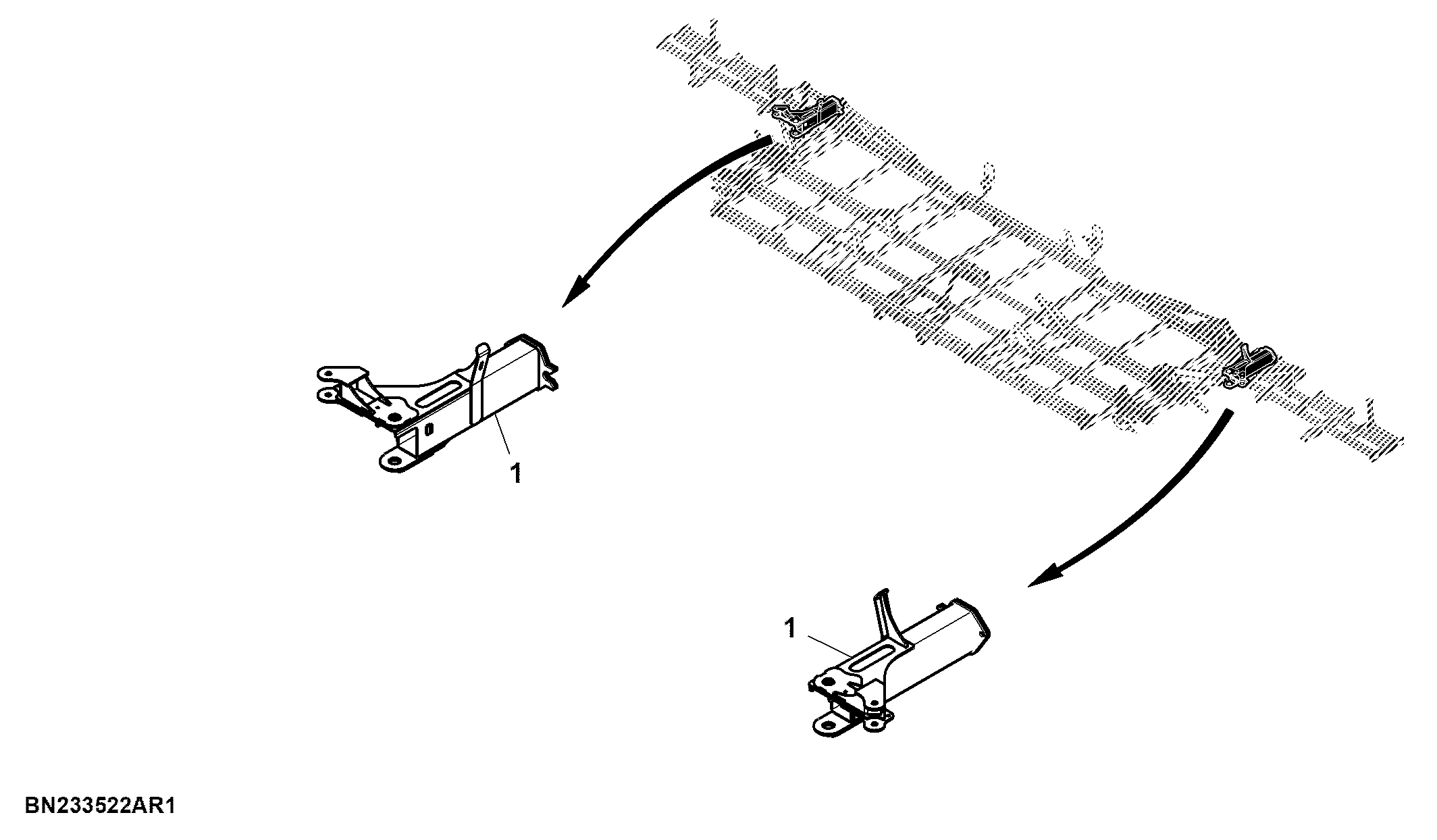 Wing Frame, Subhinge on Pallet, Pair, 25 Row
