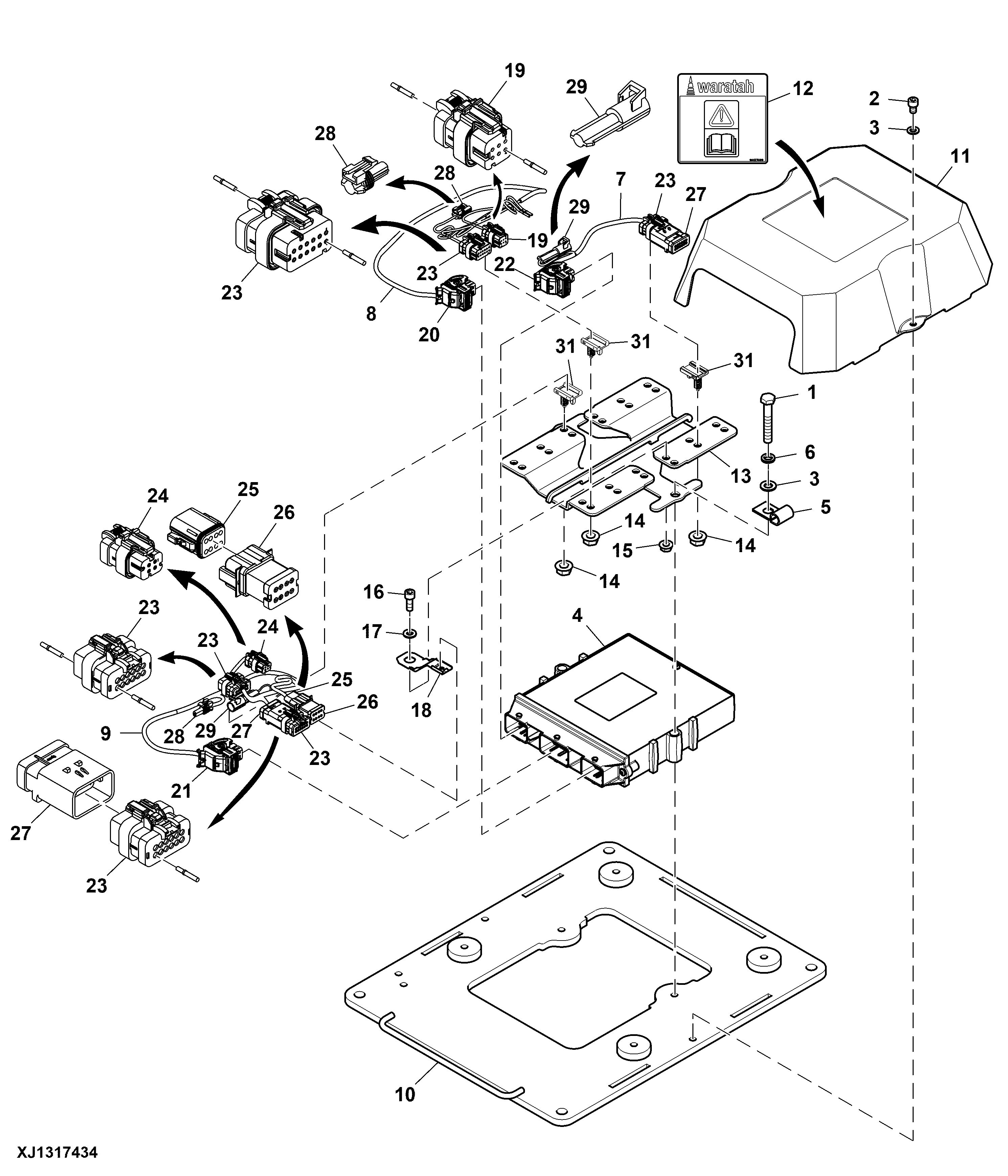 Base Flex Module Wiring Loom — Three-Position Switch ( - XXXXXX)