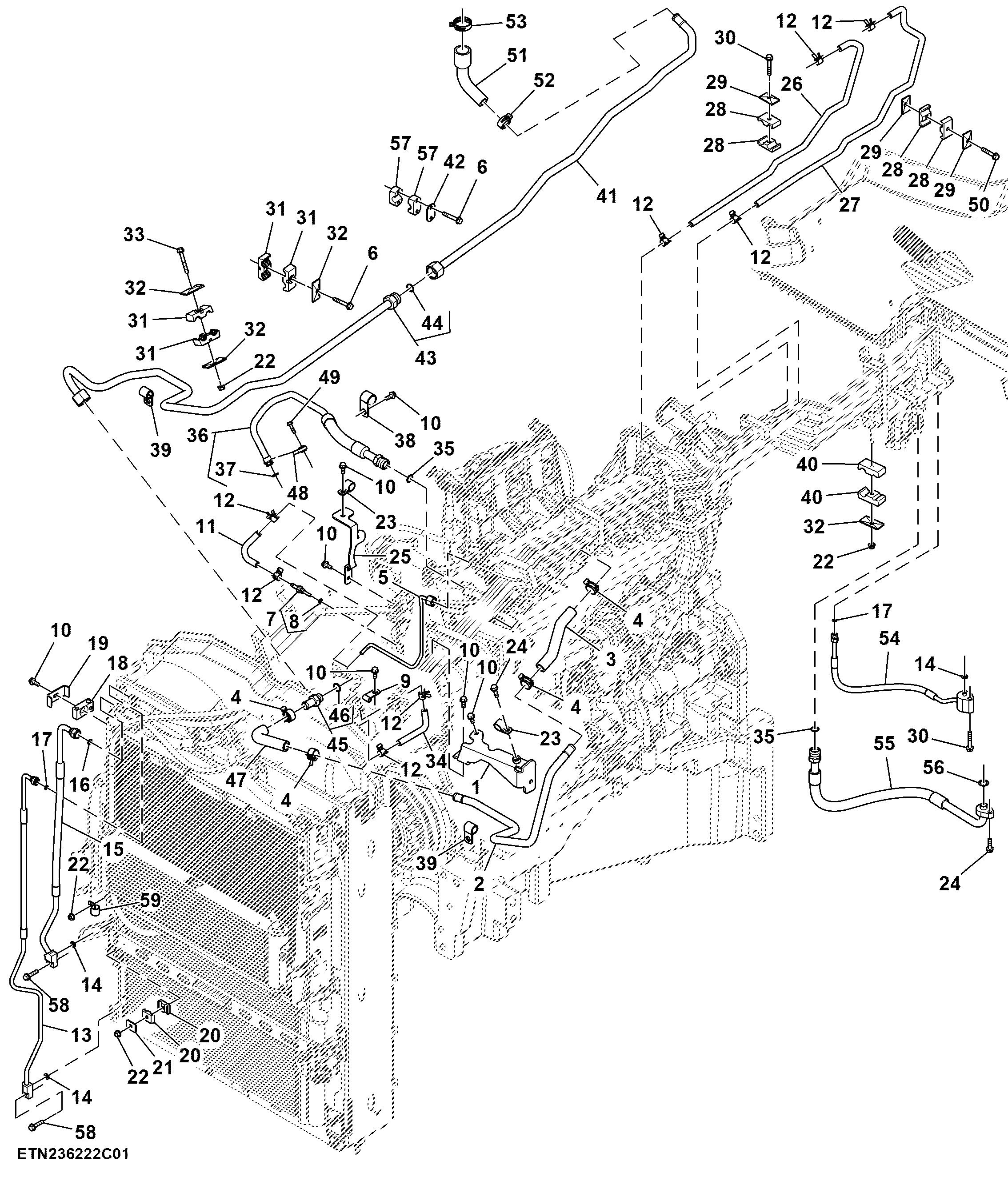 Line, Front Line Bundle, T2 Engine (1/2) (927001 - )