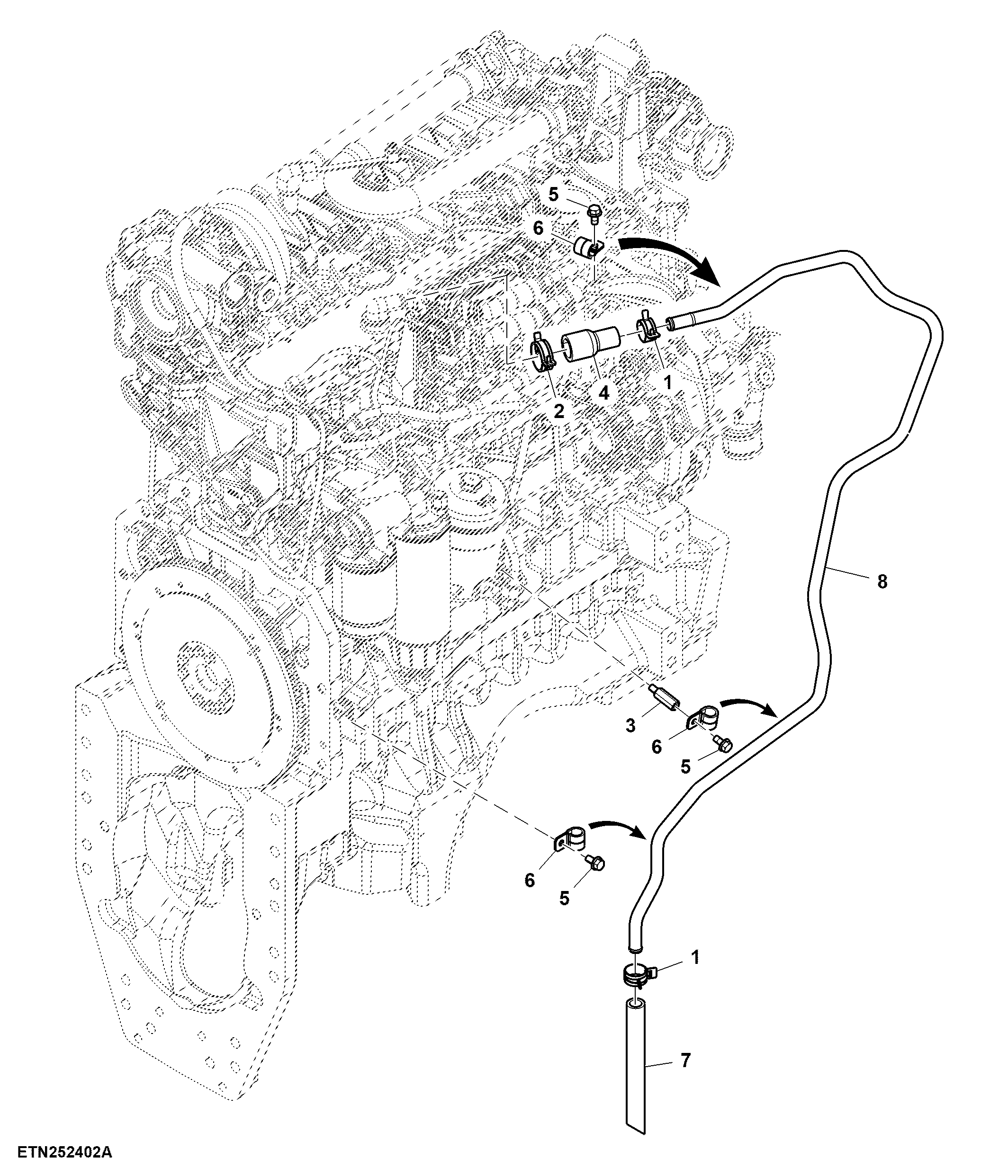 Breather, Engine Oil, T2/ T3 Engine (804001 - )