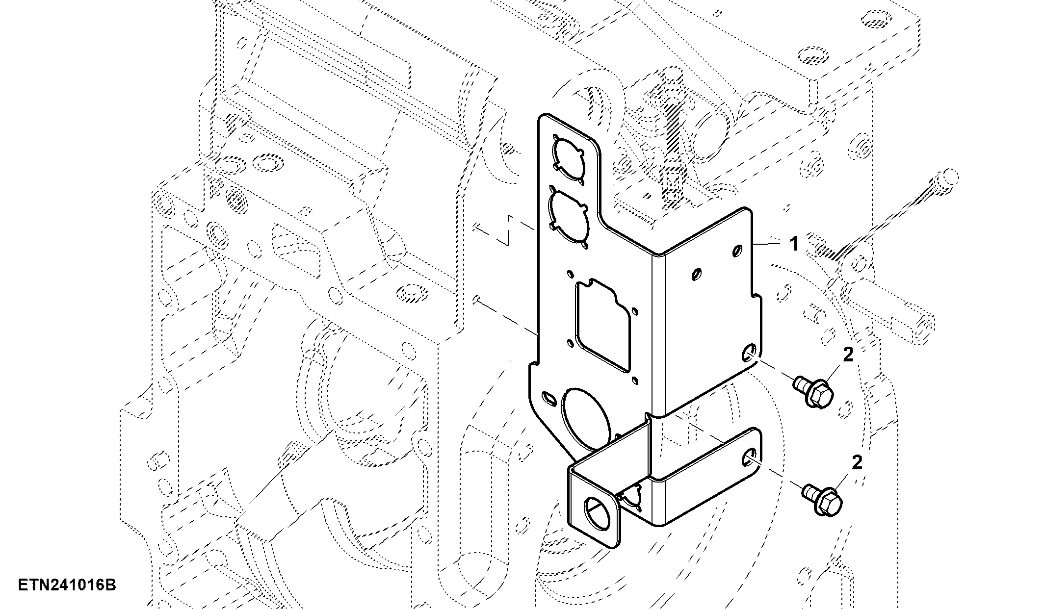 Bracket, Rear Implement Connector (927001 - )